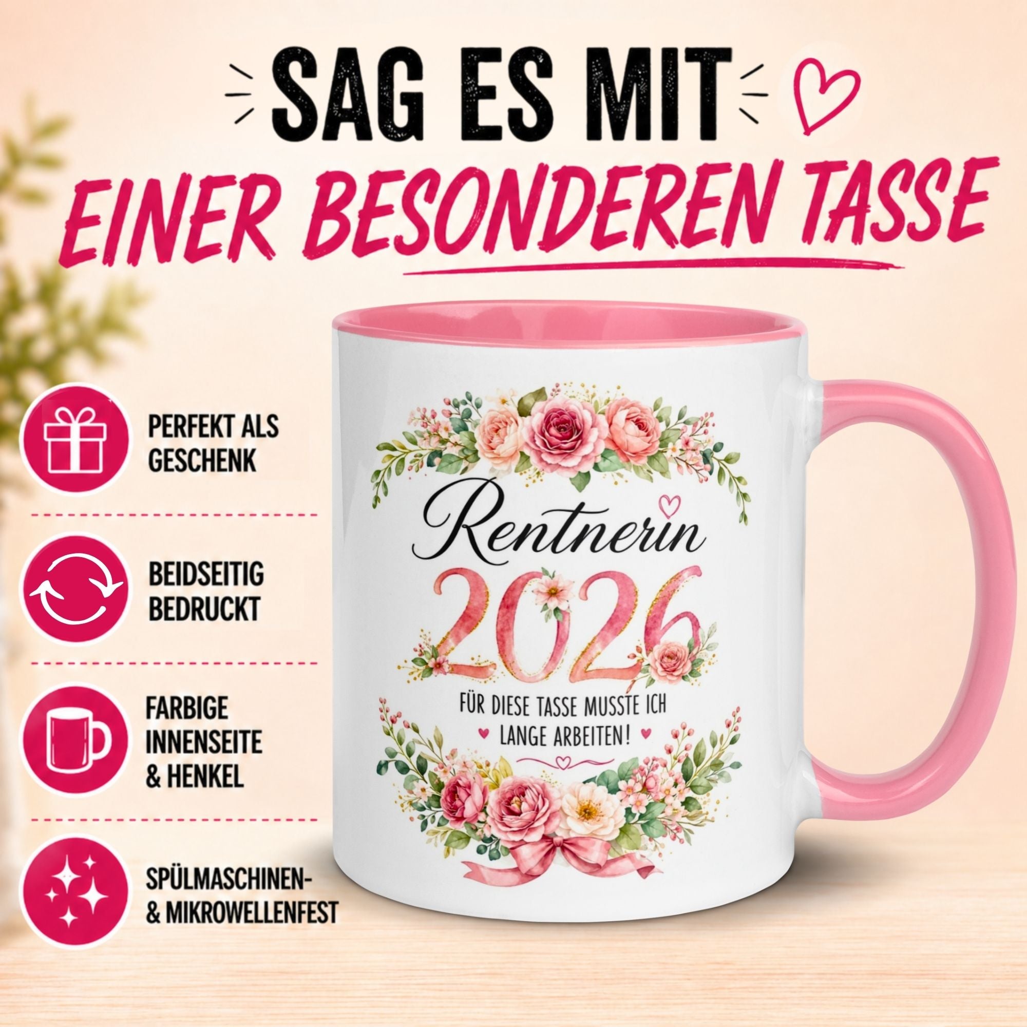 Tasse Rentnerin 2026 – „Für die Tasse musste ich lange arbeiten“ – Renteneintritt Frau