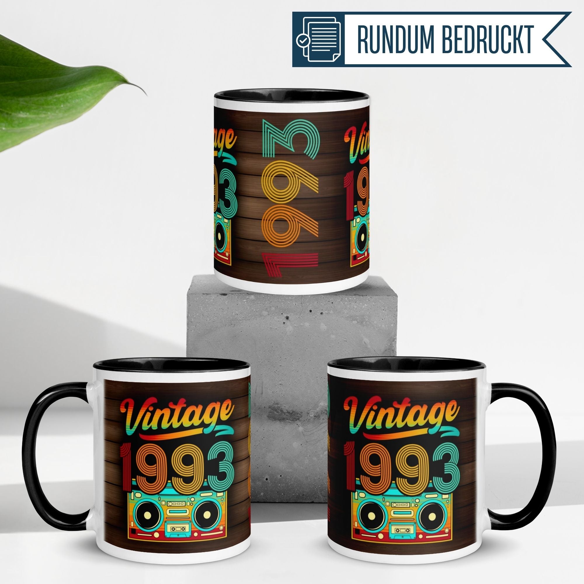 Momentals® Tasse 32. Geburtstag | Retro & Zahl | Vintage 1993
