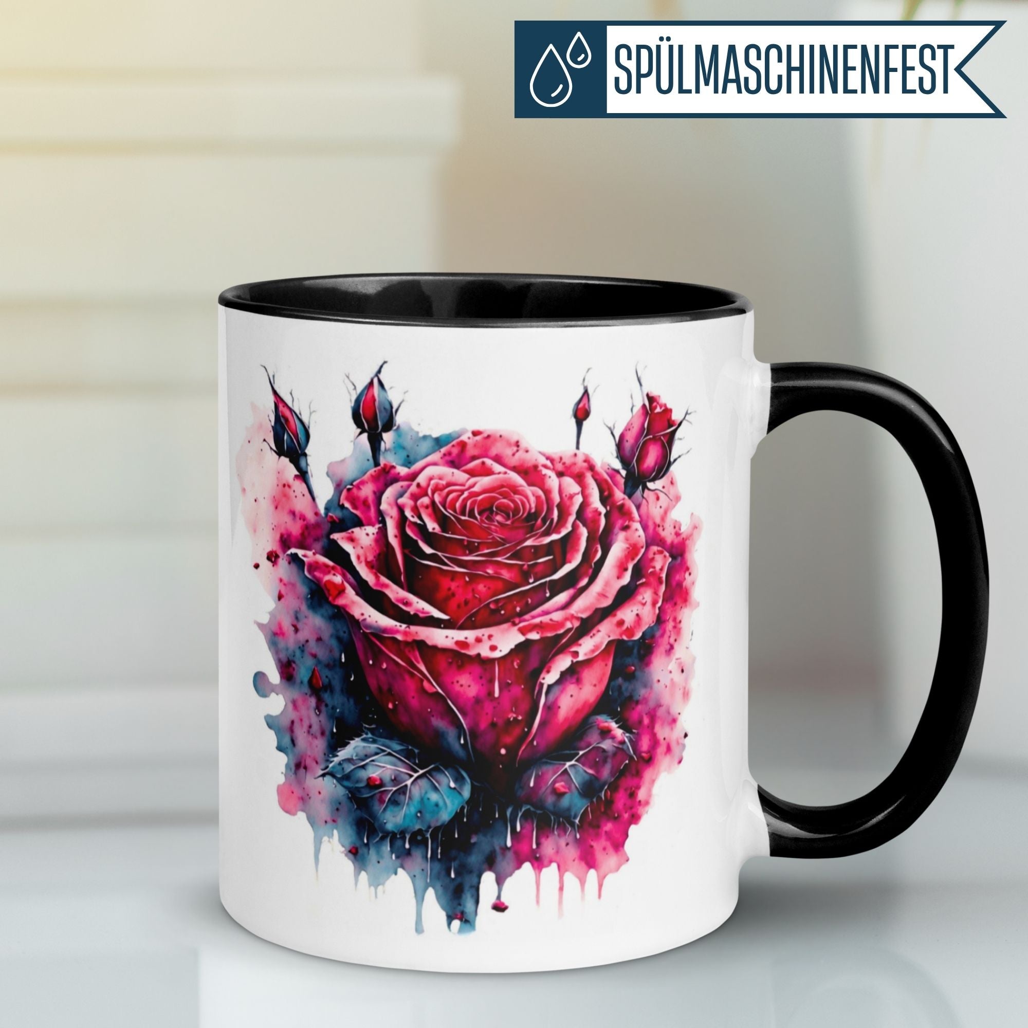 Momentals® Tasse Liebe | Amour & Rose | Sprache der Liebe