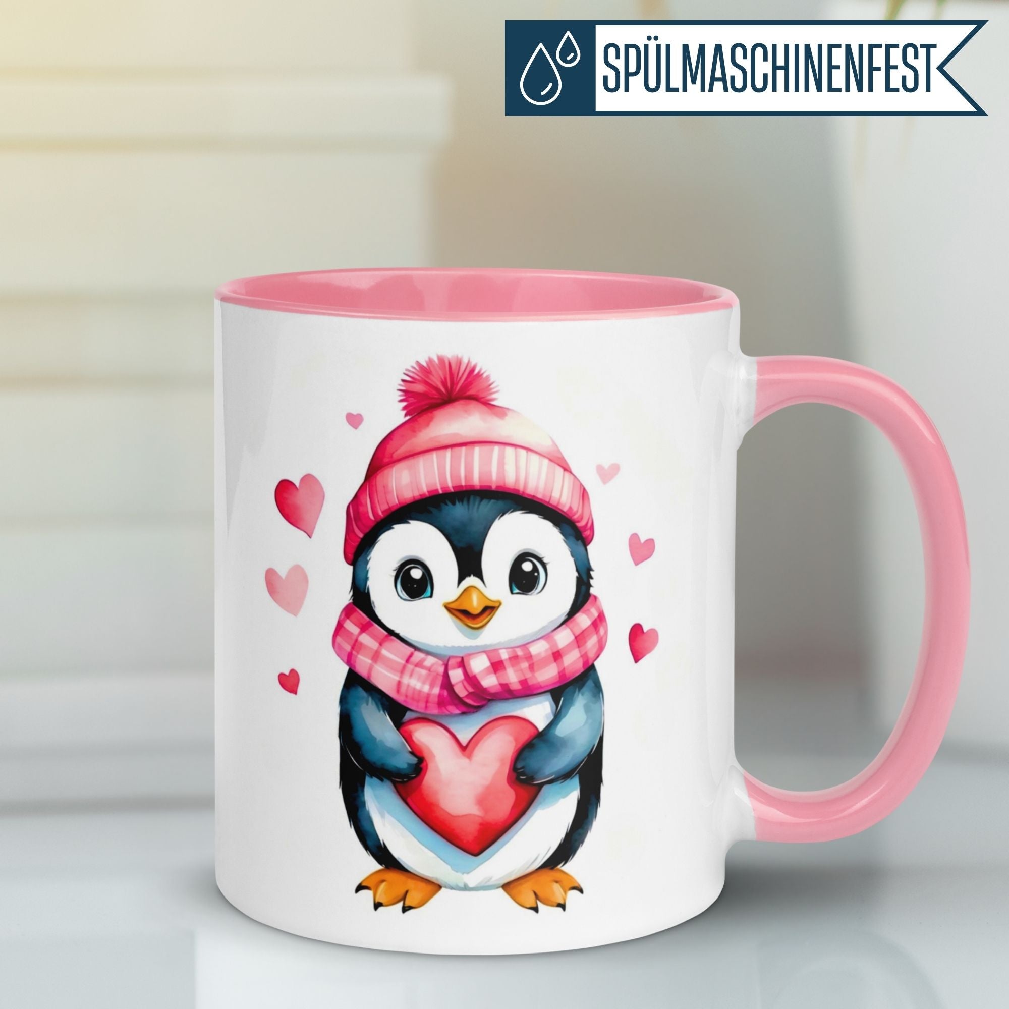 Momentals® Tasse | Pinguin & Spruch | Love me – I am cute