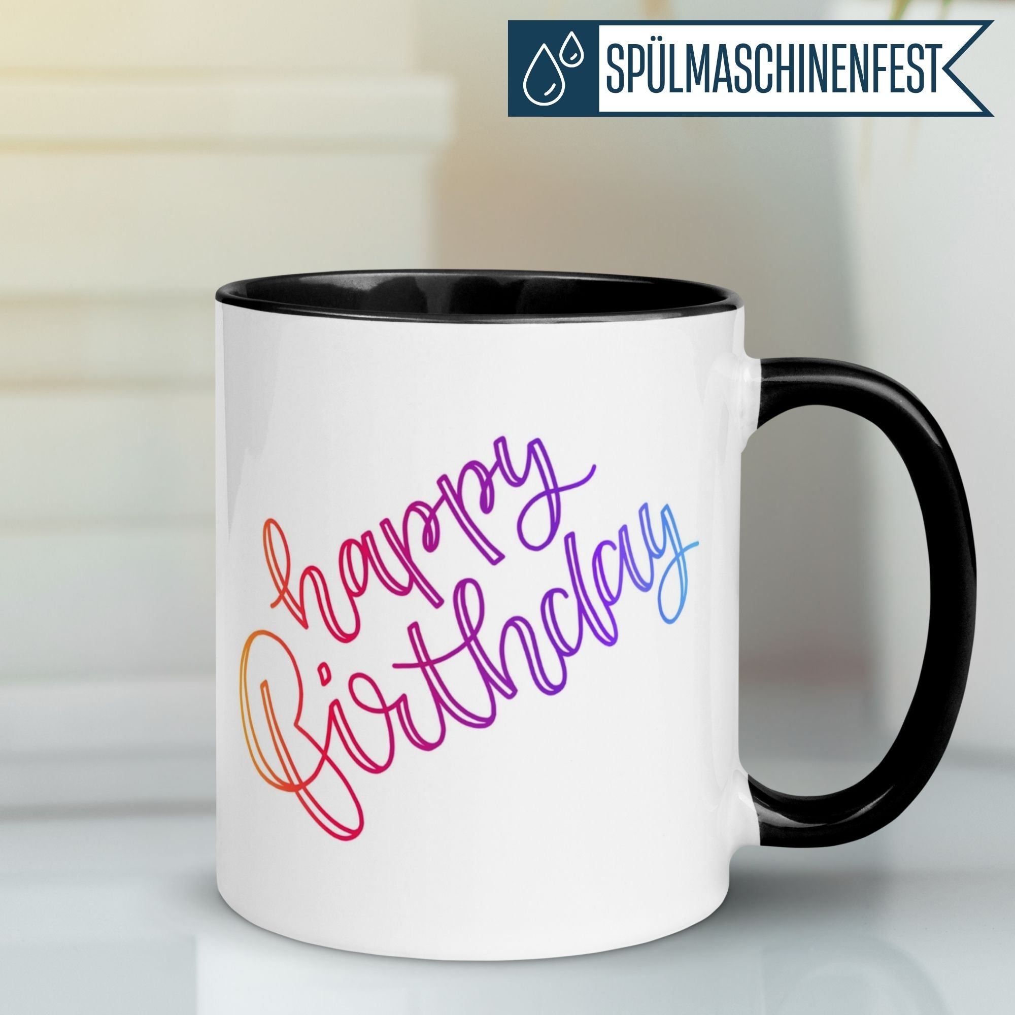 Geburtstag Tasse | Handschriftliches Happy Birthday