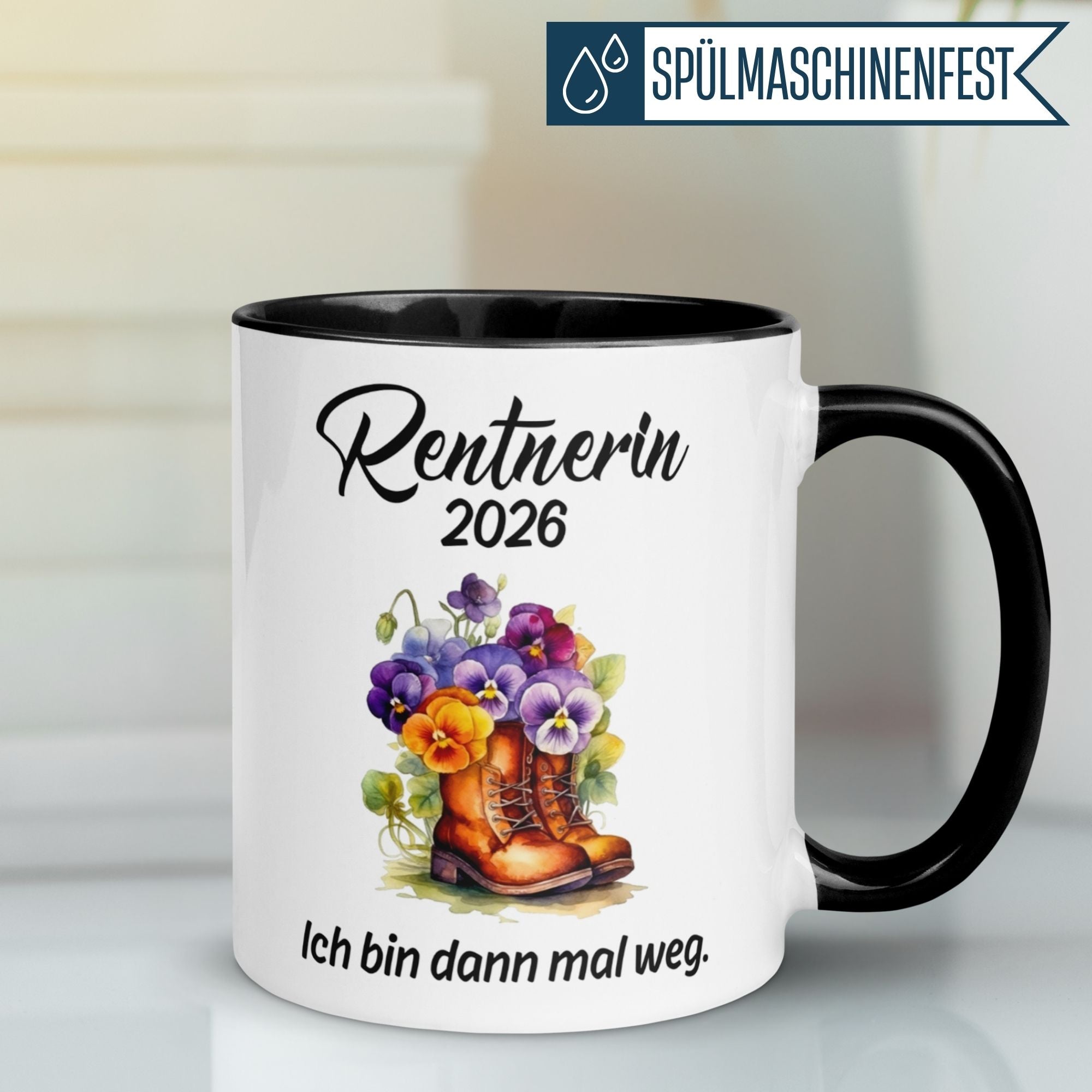 Tasse Rentnerin 2026 – „Ich bin dann mal weg“ – Geschenk Renteneintritt Frau