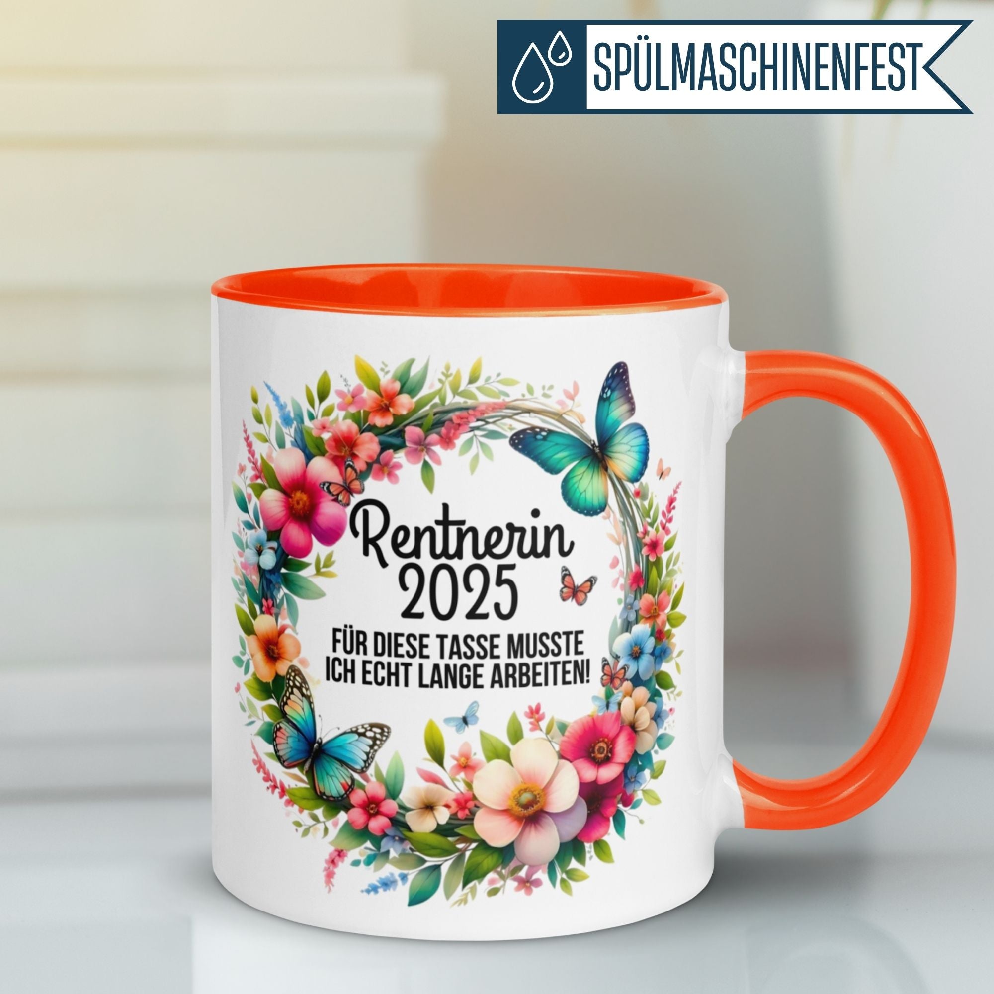 Tasse Rente | Rentnerin & Renteneintritt | Rentnerin 2025 -  Für die Tasse musste ich lange arbeiten