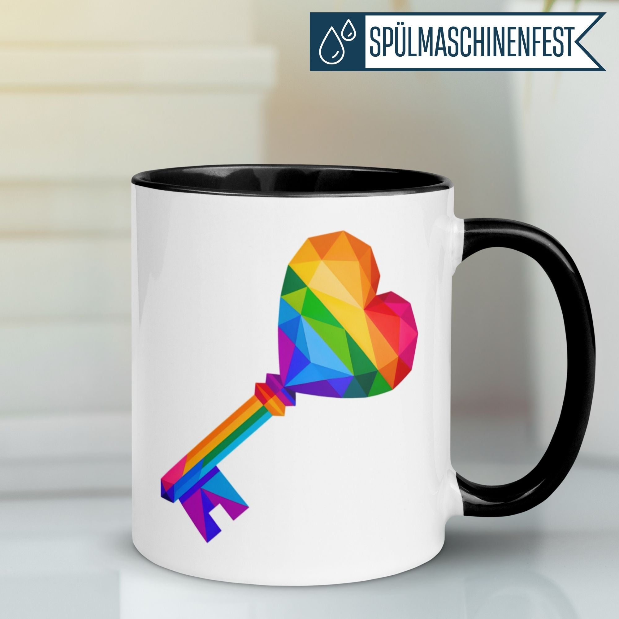 Momentals® Tasse Liebe | Schlüssel & Herz | Du bist der Schlüssel zu meinem Herzen