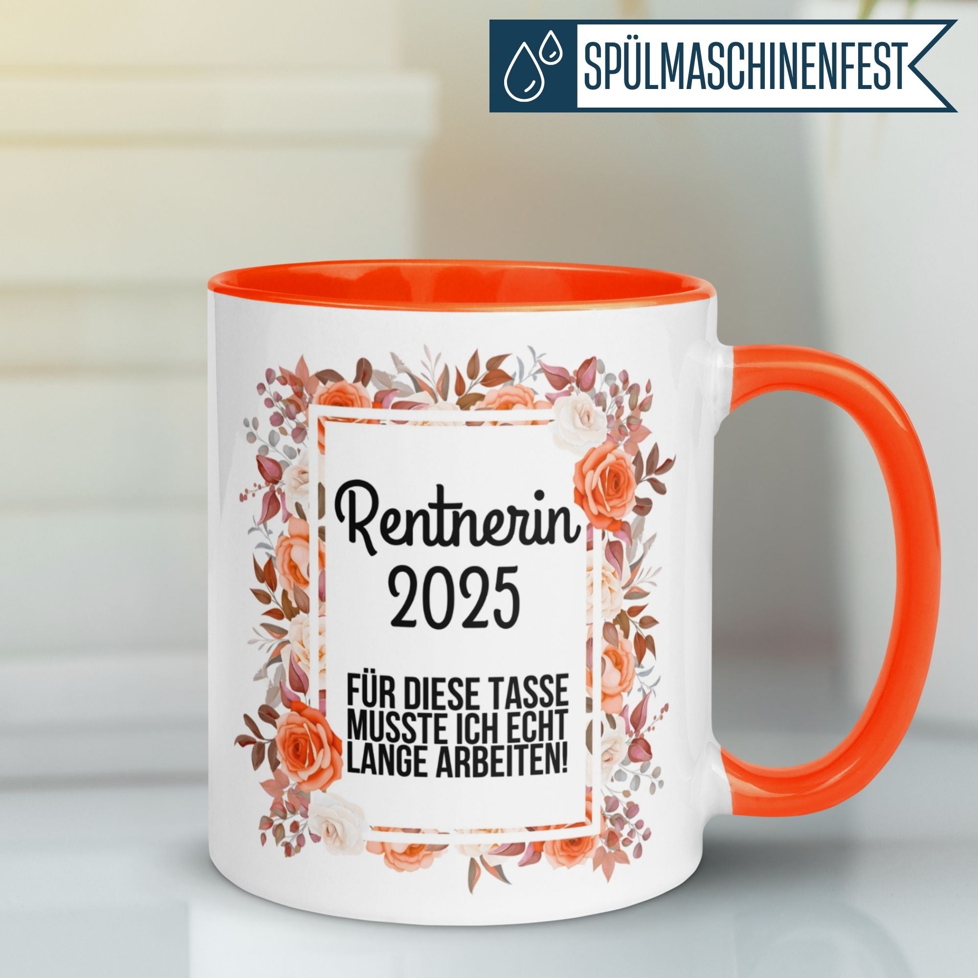 Tasse Rente | Rentnerin & Renteneintritt | Rentnerin 2025 - Für diese Tasse musste ich echt lange arbeiten