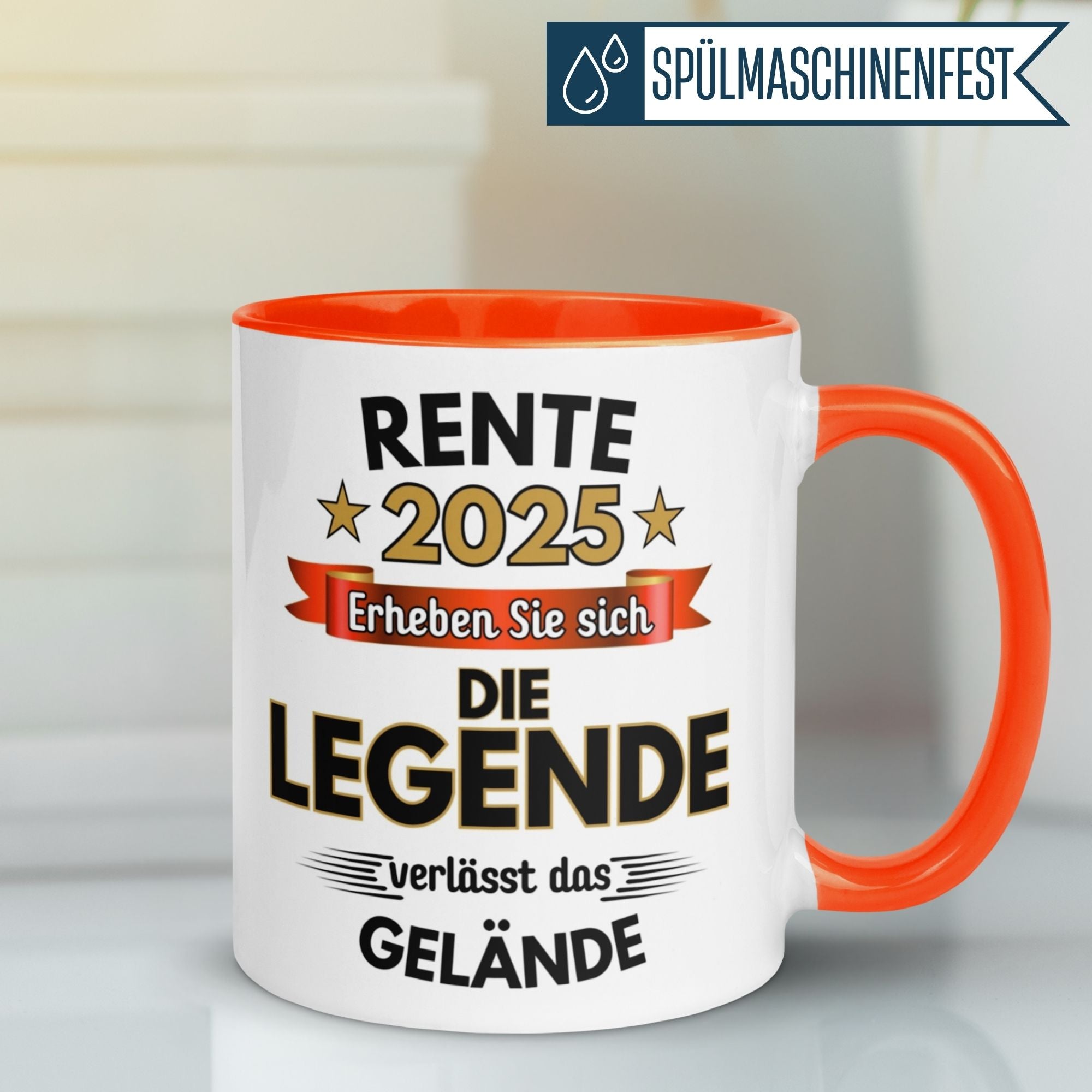 Tasse Rente | Pension & Renteneintritt | Rente 2025 - Die Legende verlässt das Gelände
