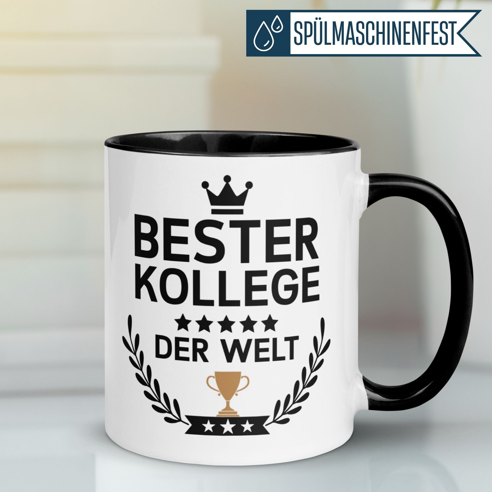 Momentals® Tasse Kollege | Pokal & Spruch | Bester Kollege der Welt