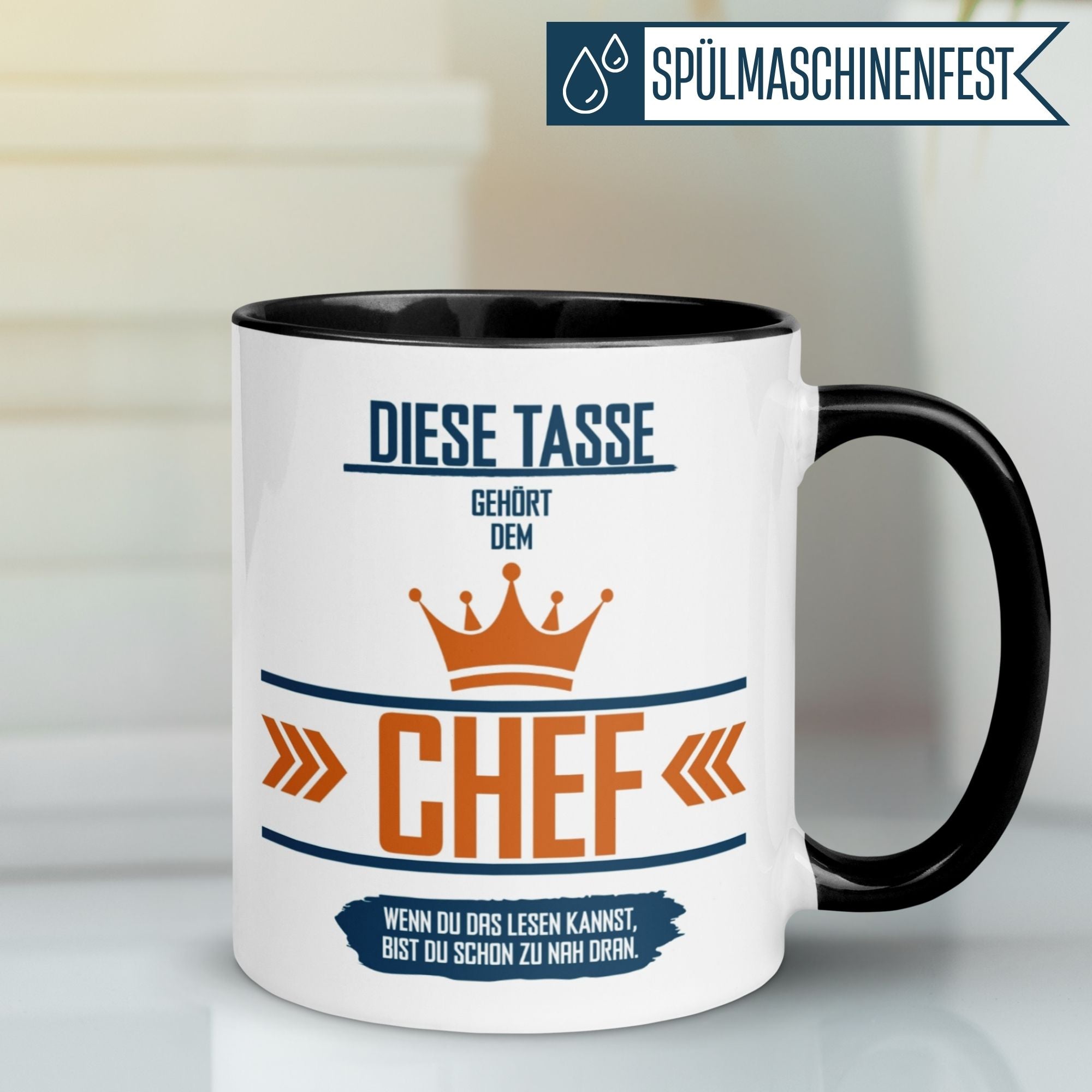 Tasse Chef – „Diese Tasse gehört dem Chef“ – Geschenk Bester Chef