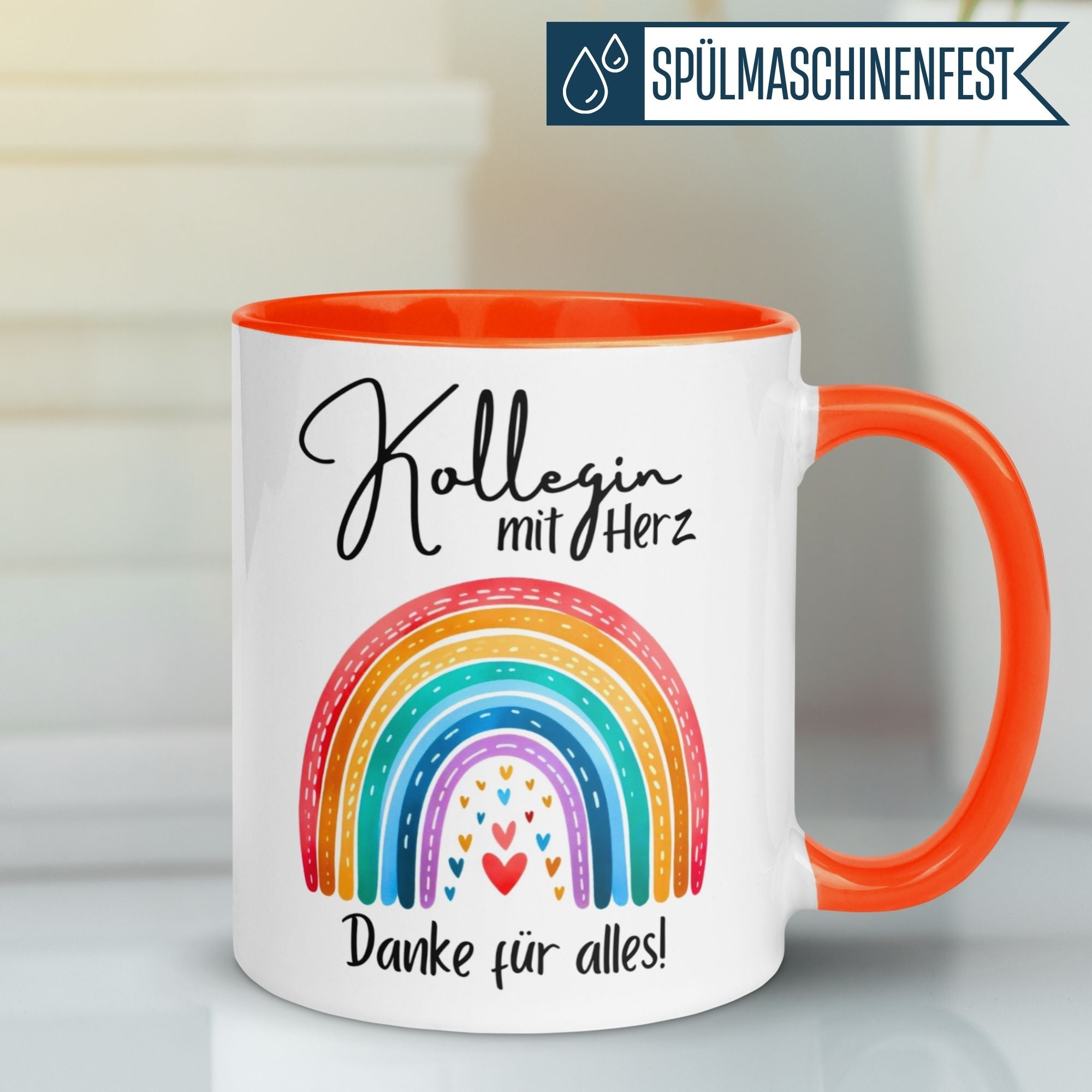 Momentals® Tasse Kollegin | Herz & Spruch | Kollegin mit Herz