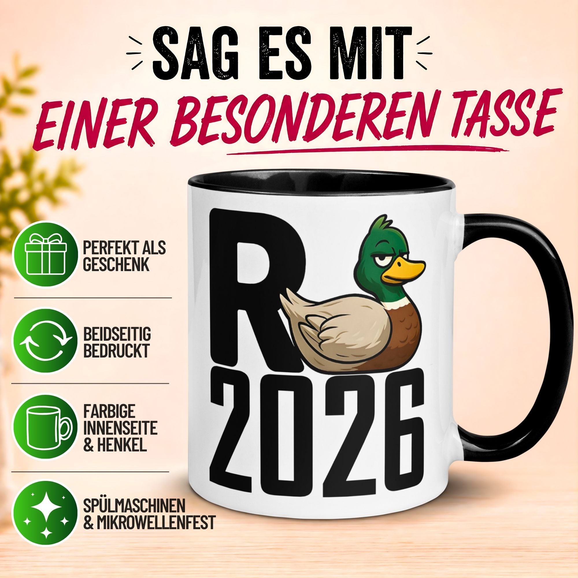 Tasse Rente – „R steht für Rente 2026“ – Renteneintritt Geschenk Mann Frau
