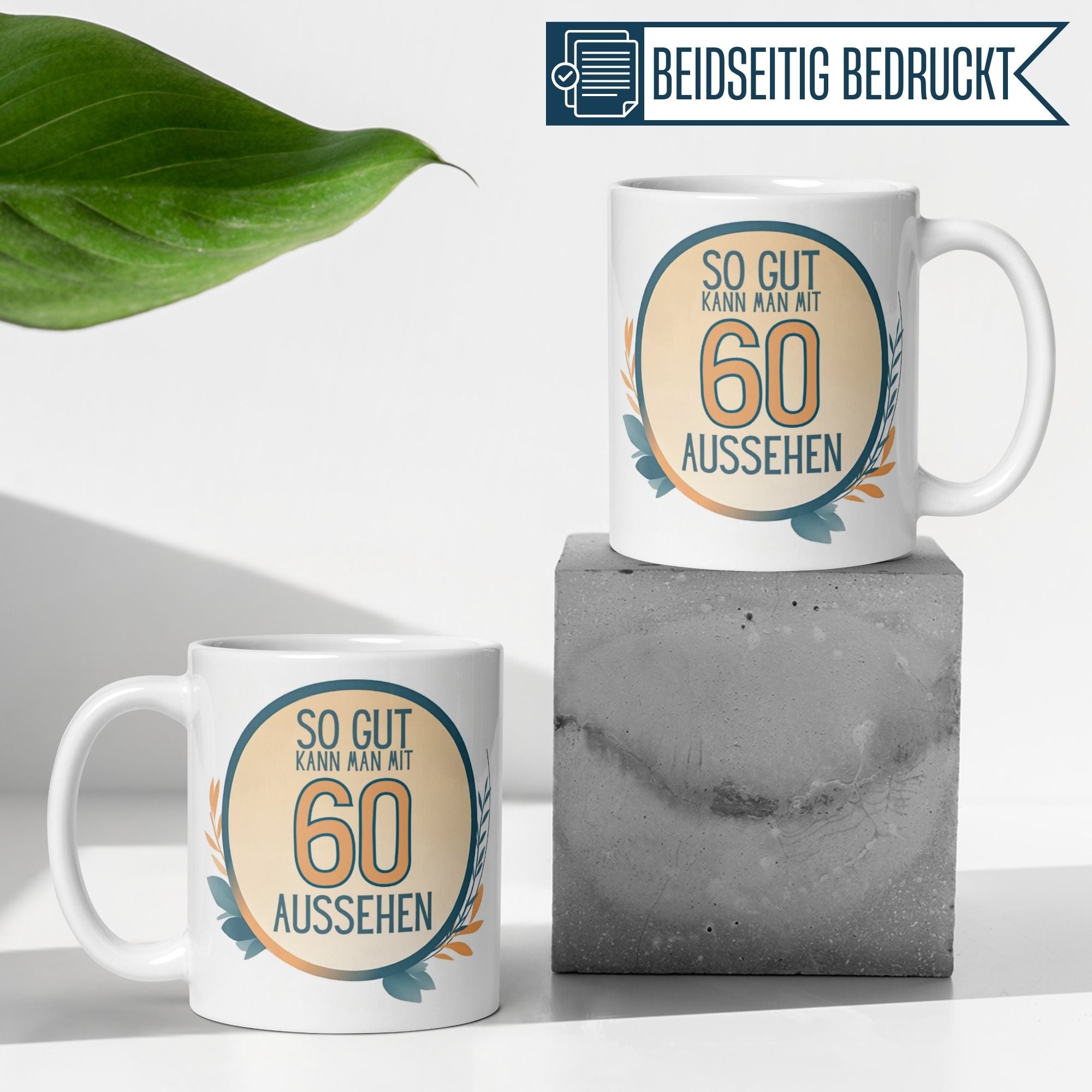 Momentals® Tasse 60. Geburtstag | Humorvoll & Spruch | So gut kann man mit 60 Aussehen • Momentals