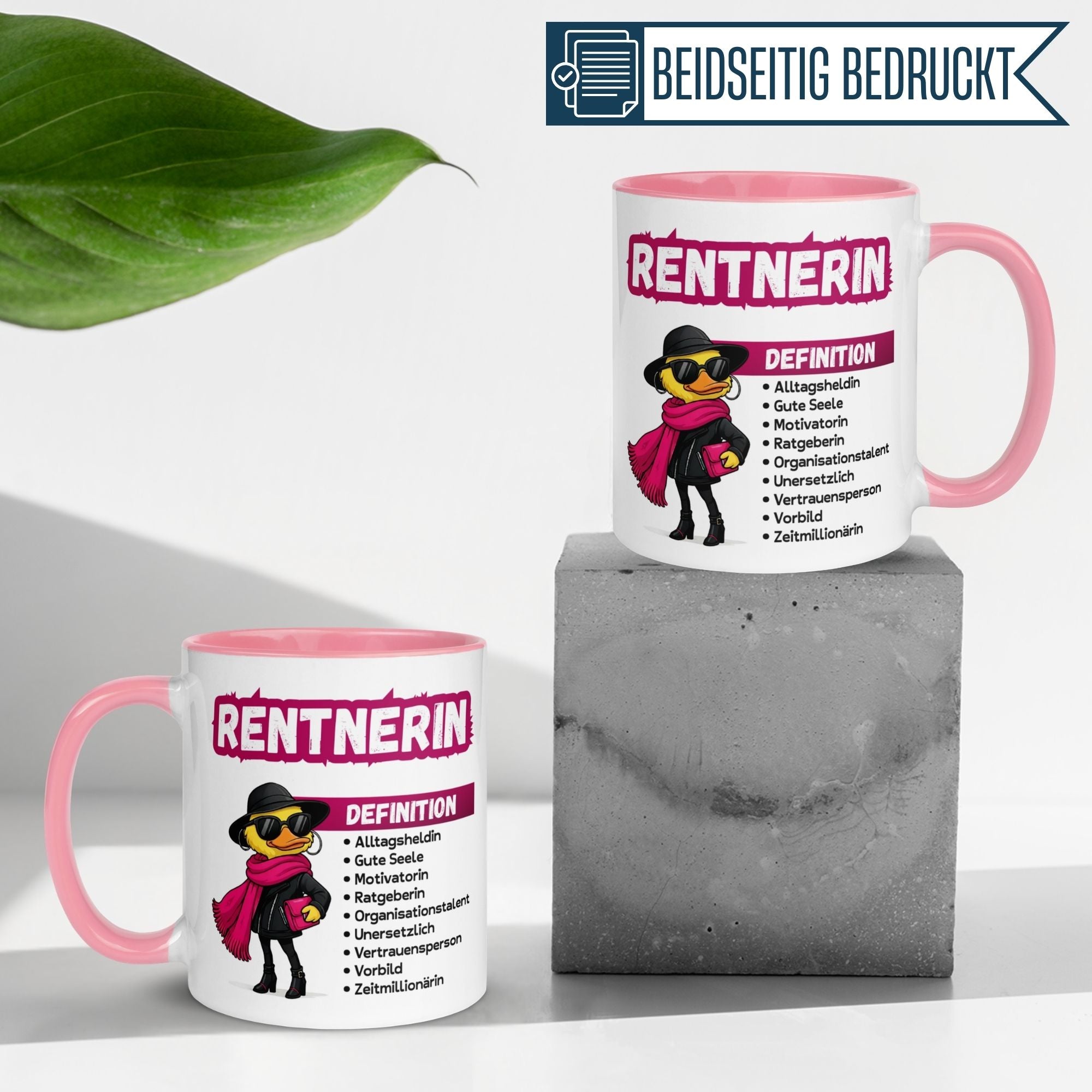 Tasse Rentnerin – „Definition einer Rentnerin“ – Geschenk Rente Frau