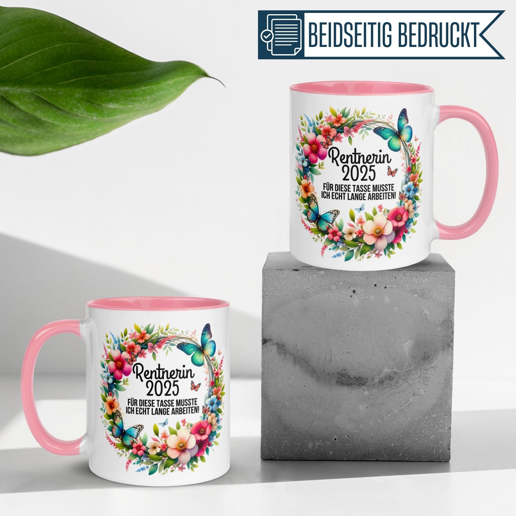 Tasse Rente | Rentnerin & Renteneintritt | Rentnerin 2025 -  Für die Tasse musste ich lange arbeiten