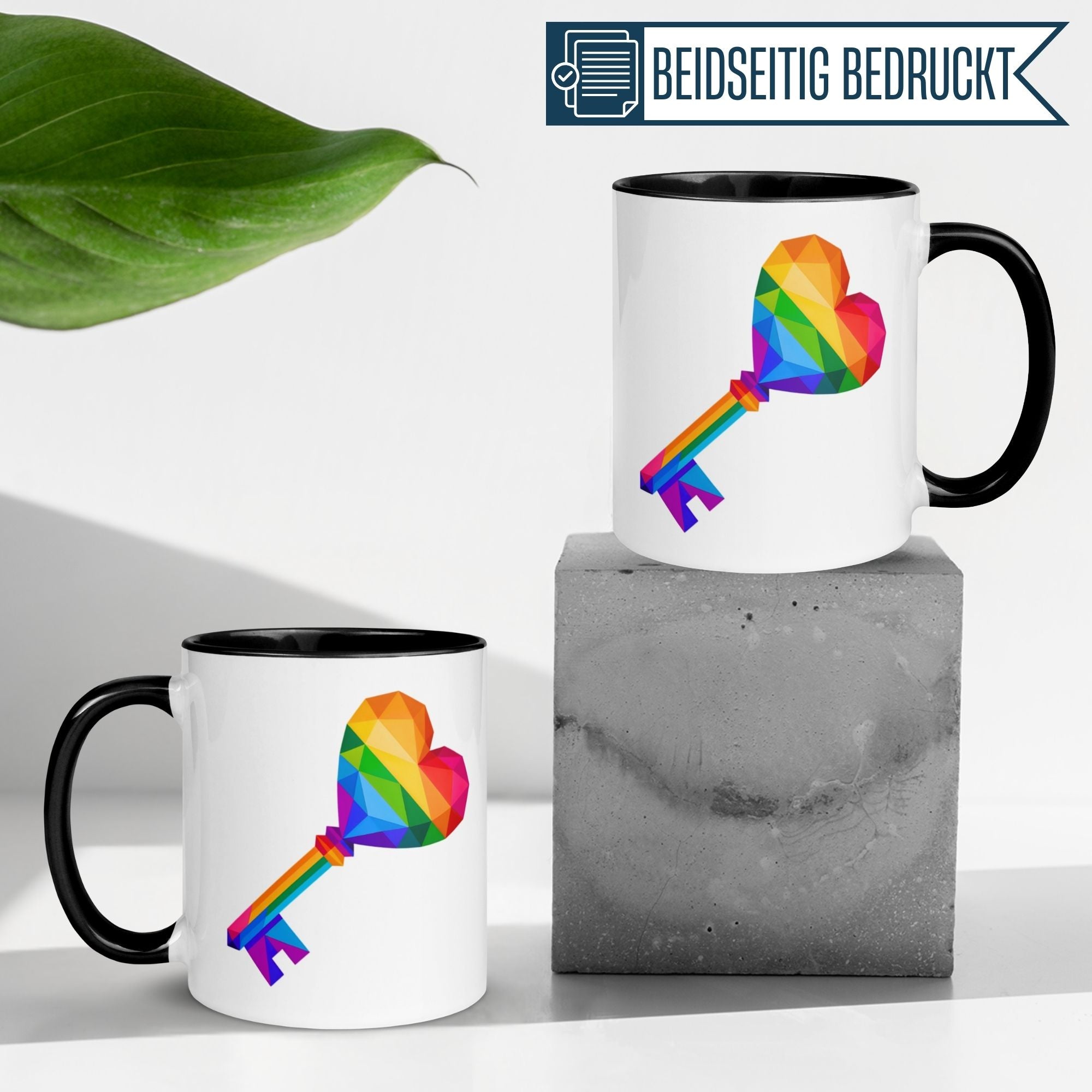Momentals® Tasse Liebe | Schlüssel & Herz | Du bist der Schlüssel zu meinem Herzen