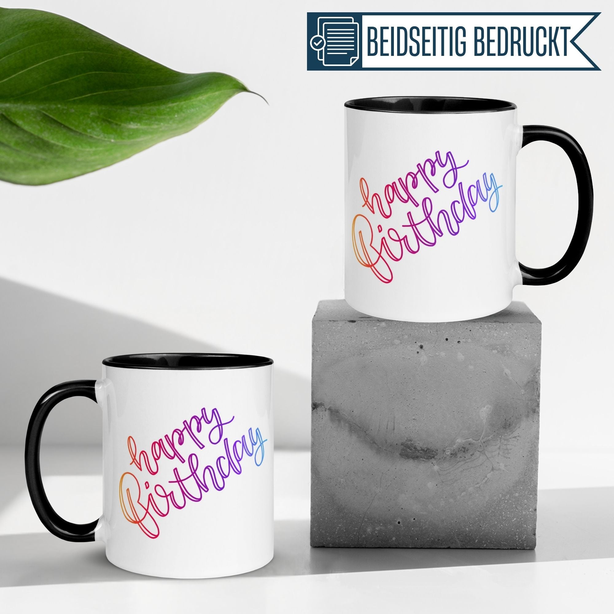 Geburtstag Tasse | Handschriftliches Happy Birthday