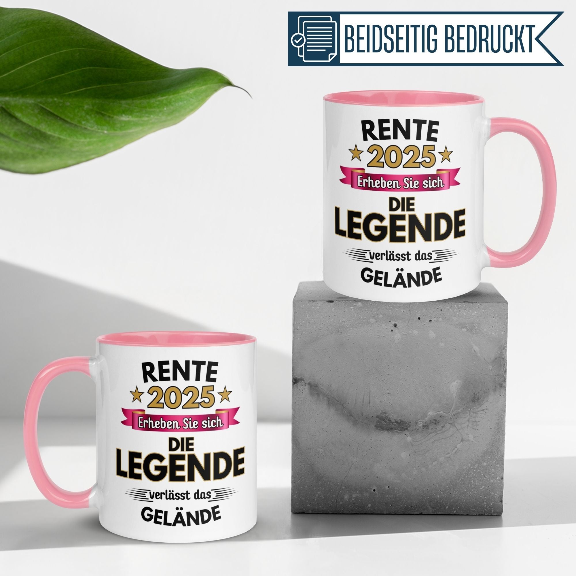 Tasse Rente | Pension & Renteneintritt | Rente 2025 - Die Legende verlässt das Gelände