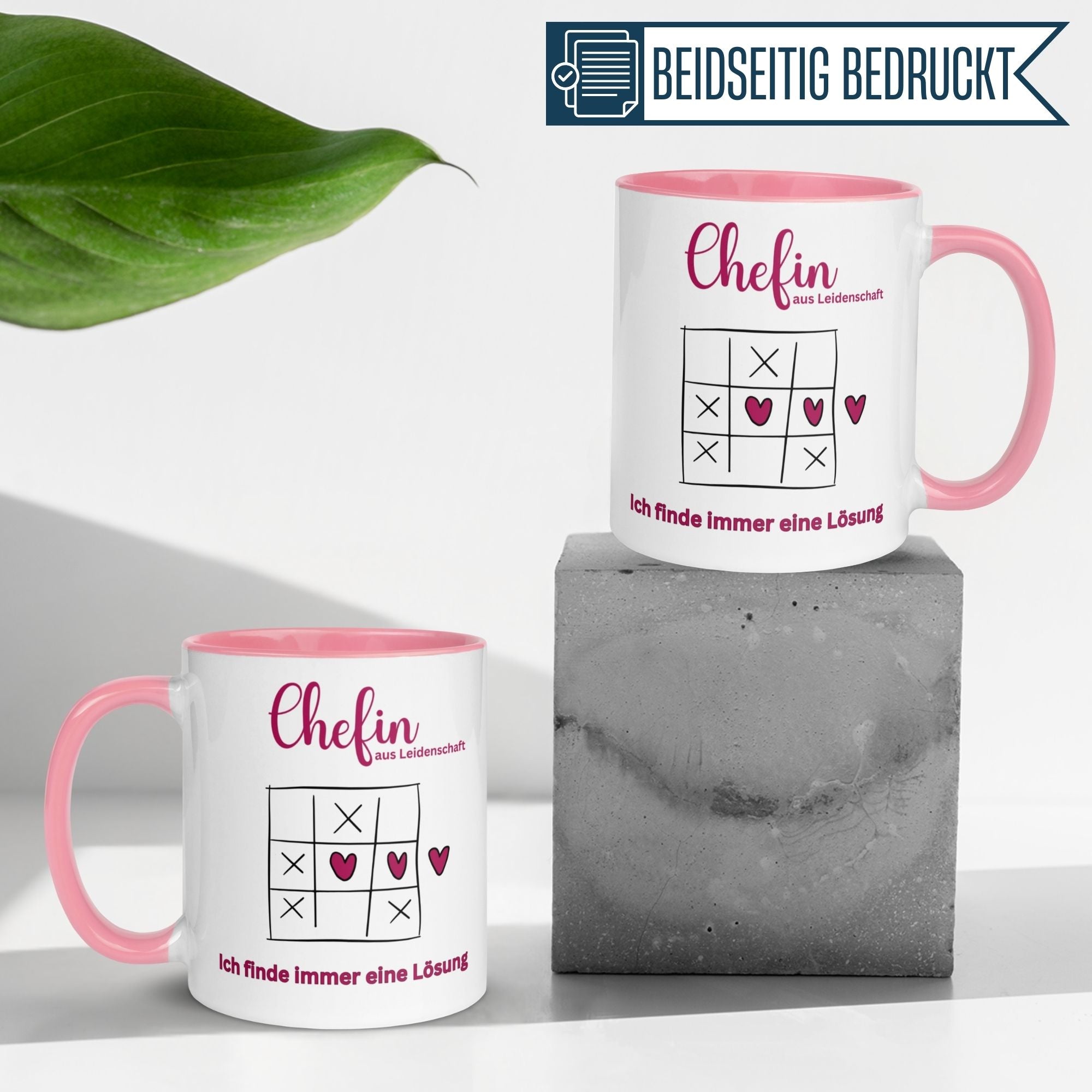 Momentals Tasse Chefin mit Spruch "Ich finde immer eine Lösung" – ideales Geschenk für die Chefin mit Herz.