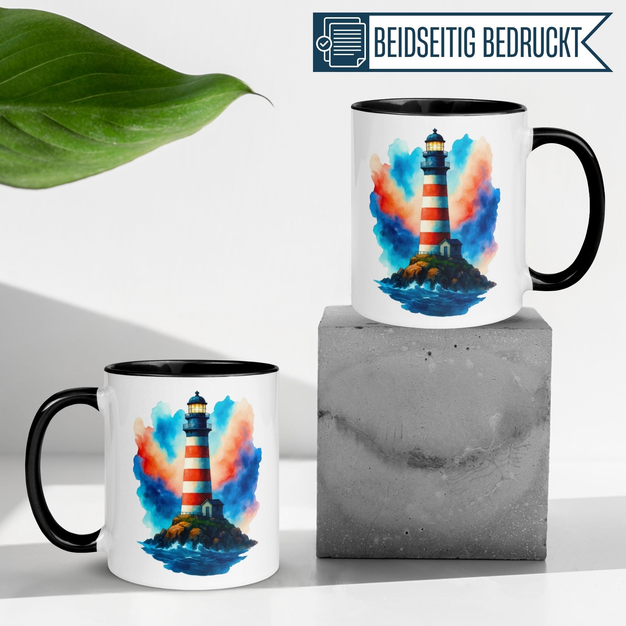 Momentals® Tasse Liebe | Leuchtturm & Herz | Du bringst mich immer wieder nach Hause