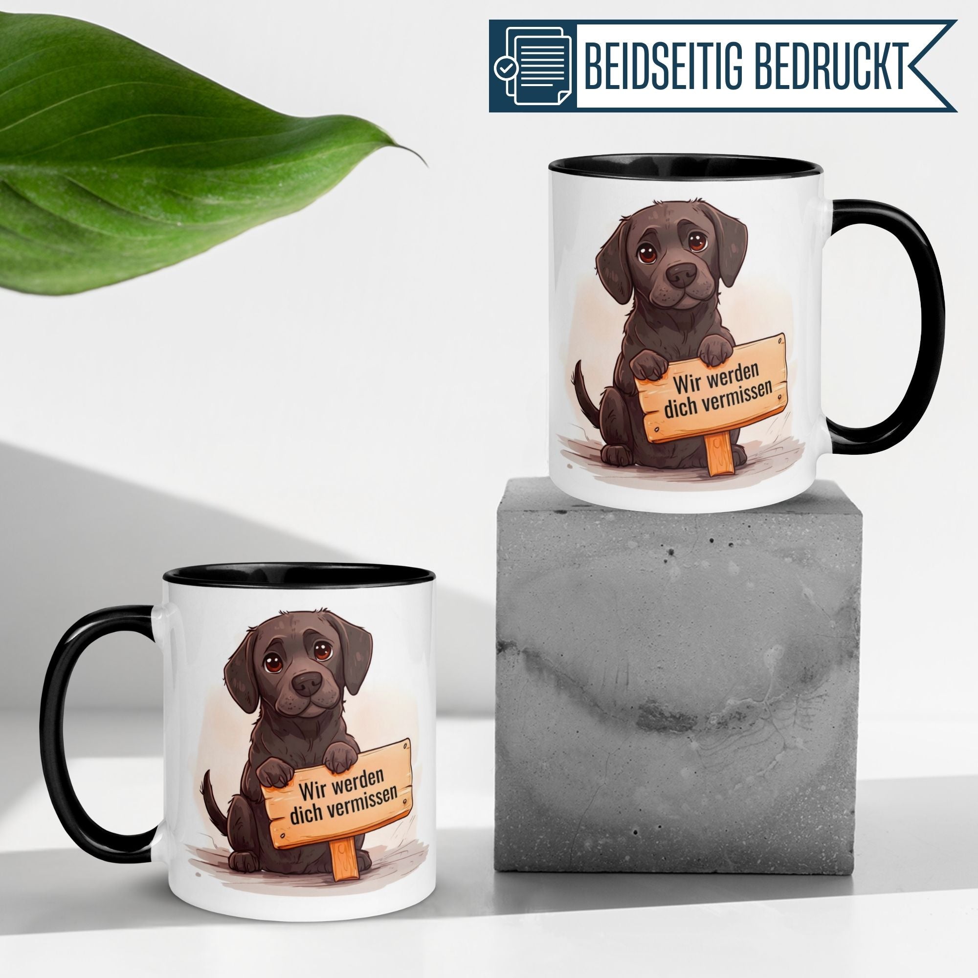 Tasse Abschied – „Wir werden dich vermissen“ – Abschiedsgeschenk Kollegin/Kollegen