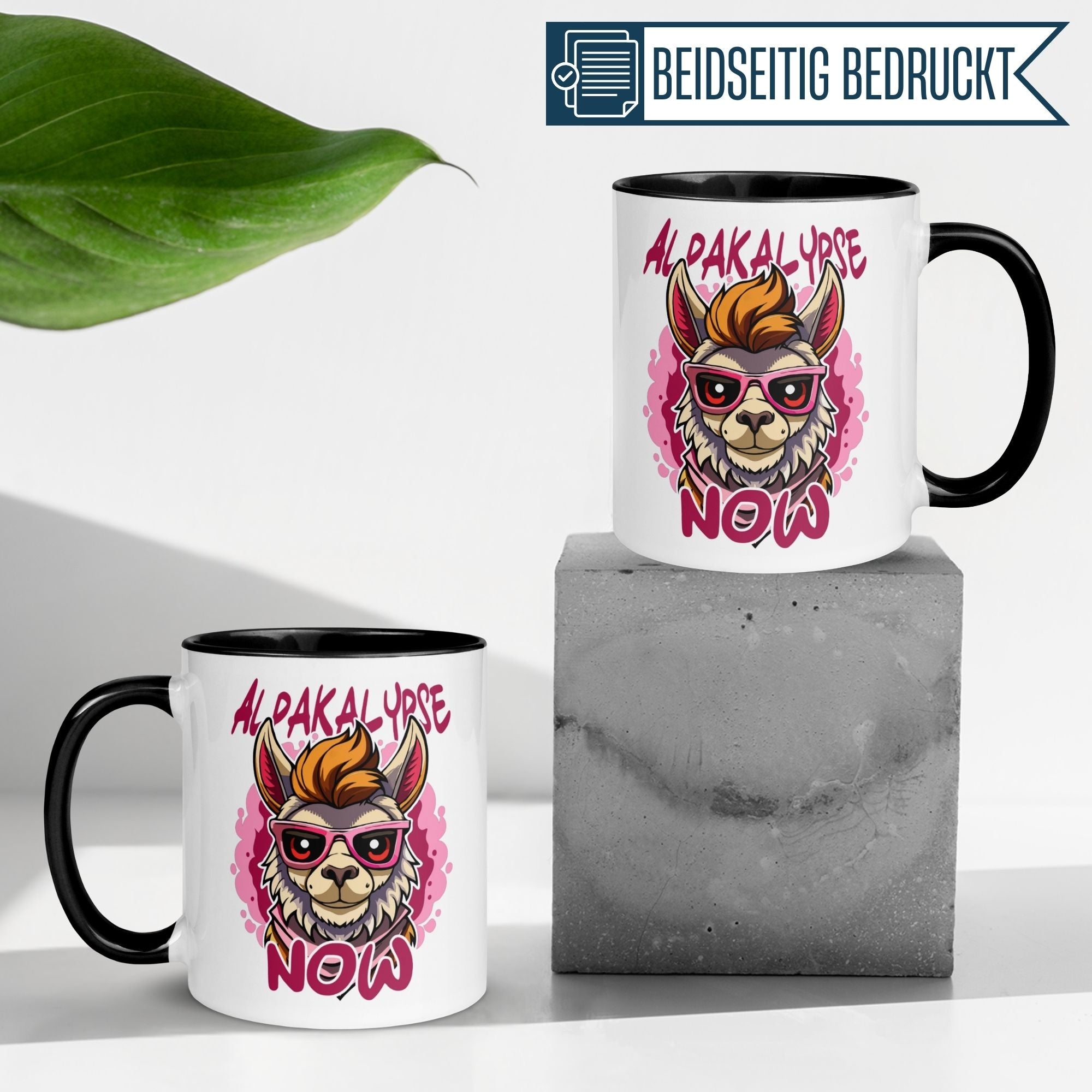 Tasse Alpaka – „Alpakalypse Now“ – lustiger Geschenk Becher