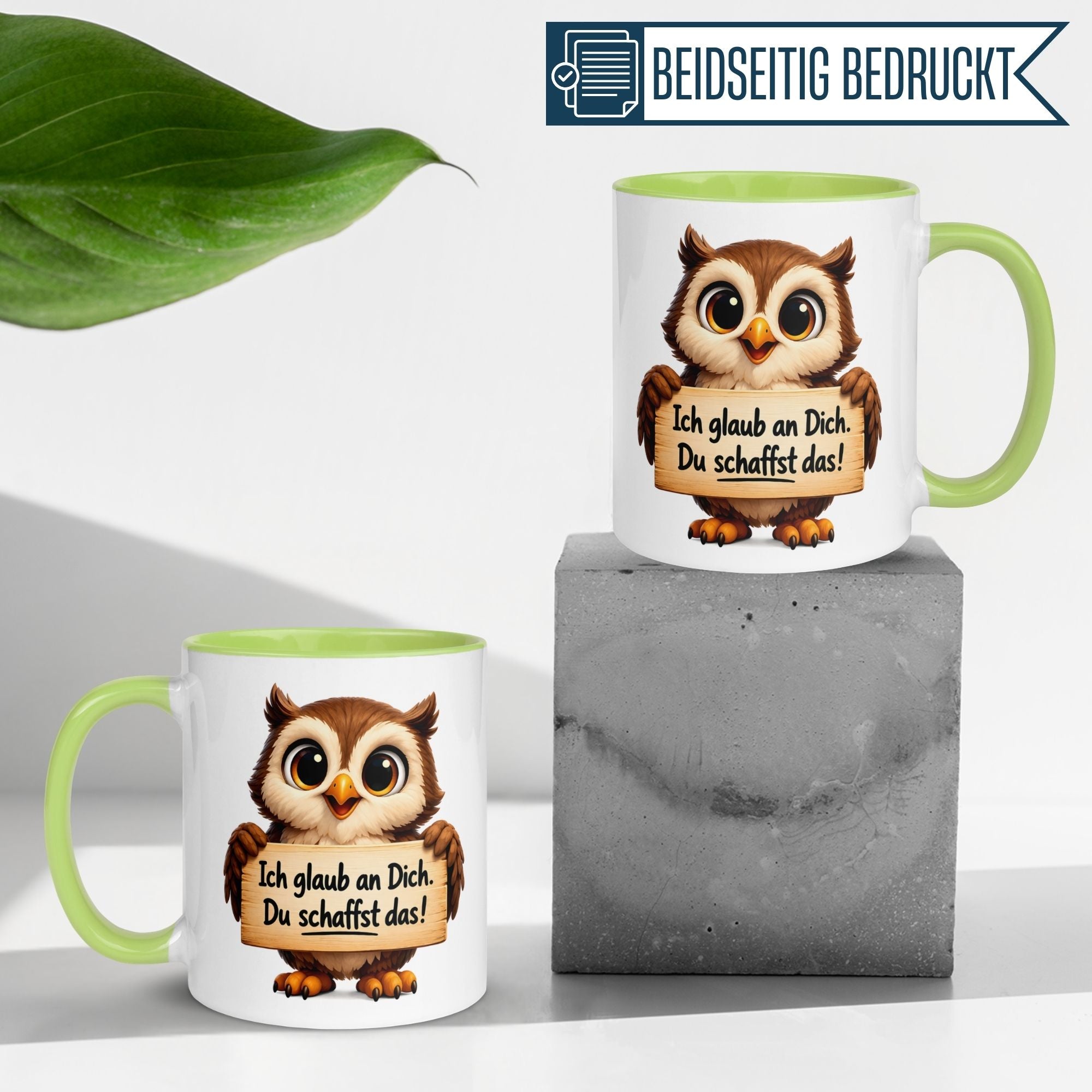 Tasse Motivation – „Ich glaub an Dich - Du schaffst das“ – Selbstbewusstsein Geschenk