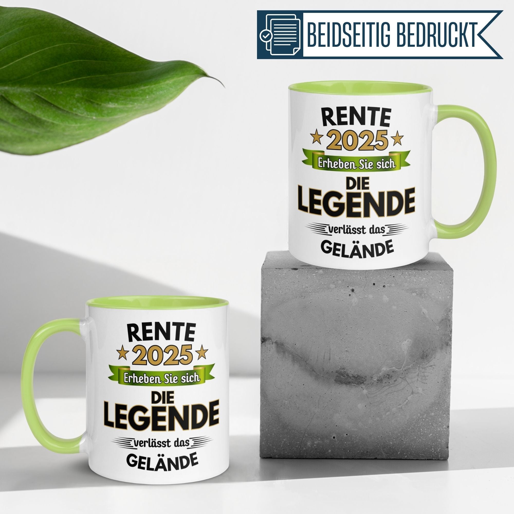 Tasse Rente | Pension & Renteneintritt | Rente 2025 - Die Legende verlässt das Gelände