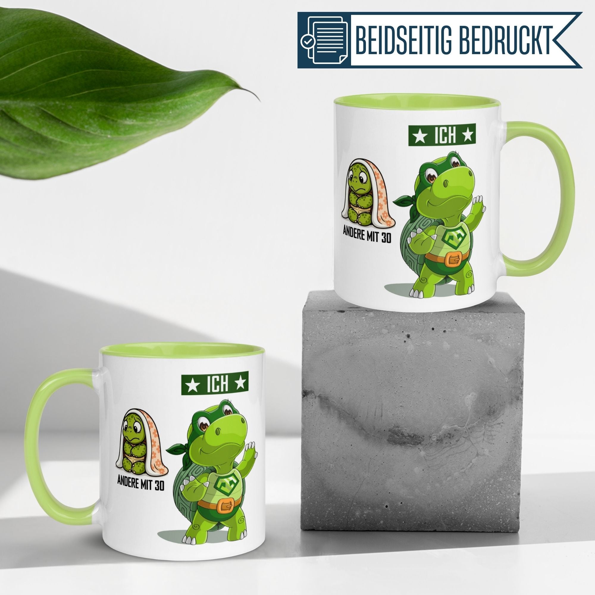 Momentals® Tasse 30. Geburtstag | Schildkröte & Spruch | Andere mit 30 und Ich