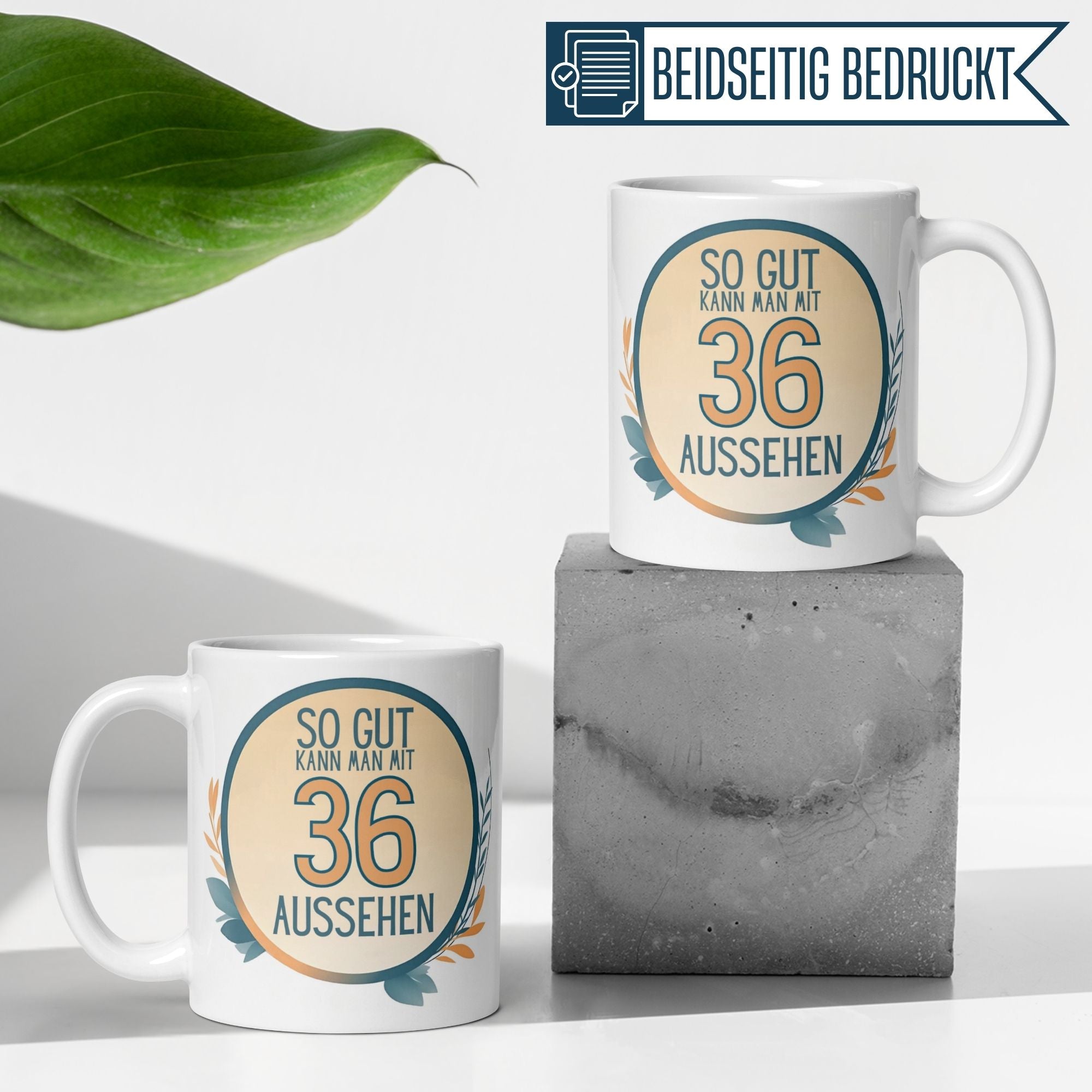 Momentals® Tasse 36. Geburtstag | Humorvoll & Spruch | So gut kann man mit 36 Aussehen • Momentals