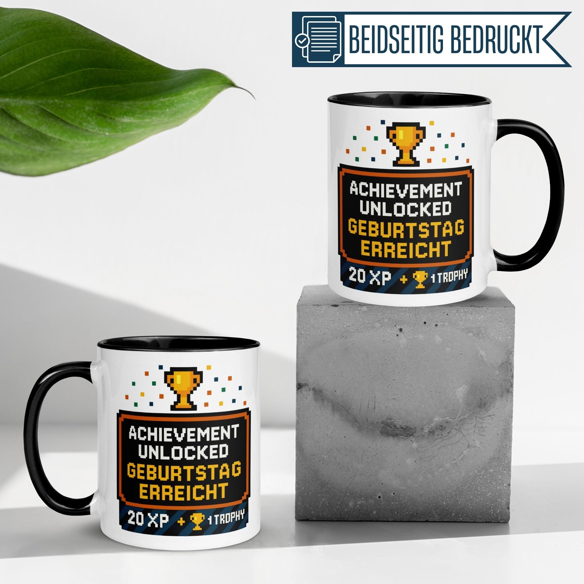 Tasse Geburtstag – „Achievement Unlocked“ – Geburtstagsgeschenk Mann Frau