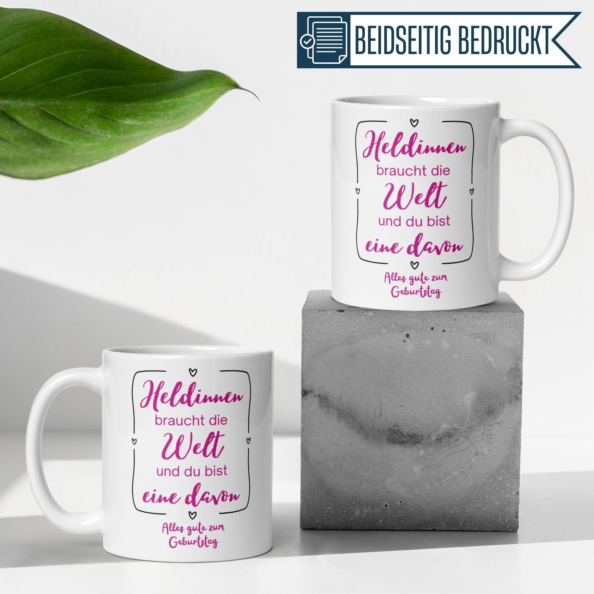 Momentals® Geburtstagstasse mit wertschätzendem Spruch für Frauen, perfekte Geschenkidee.