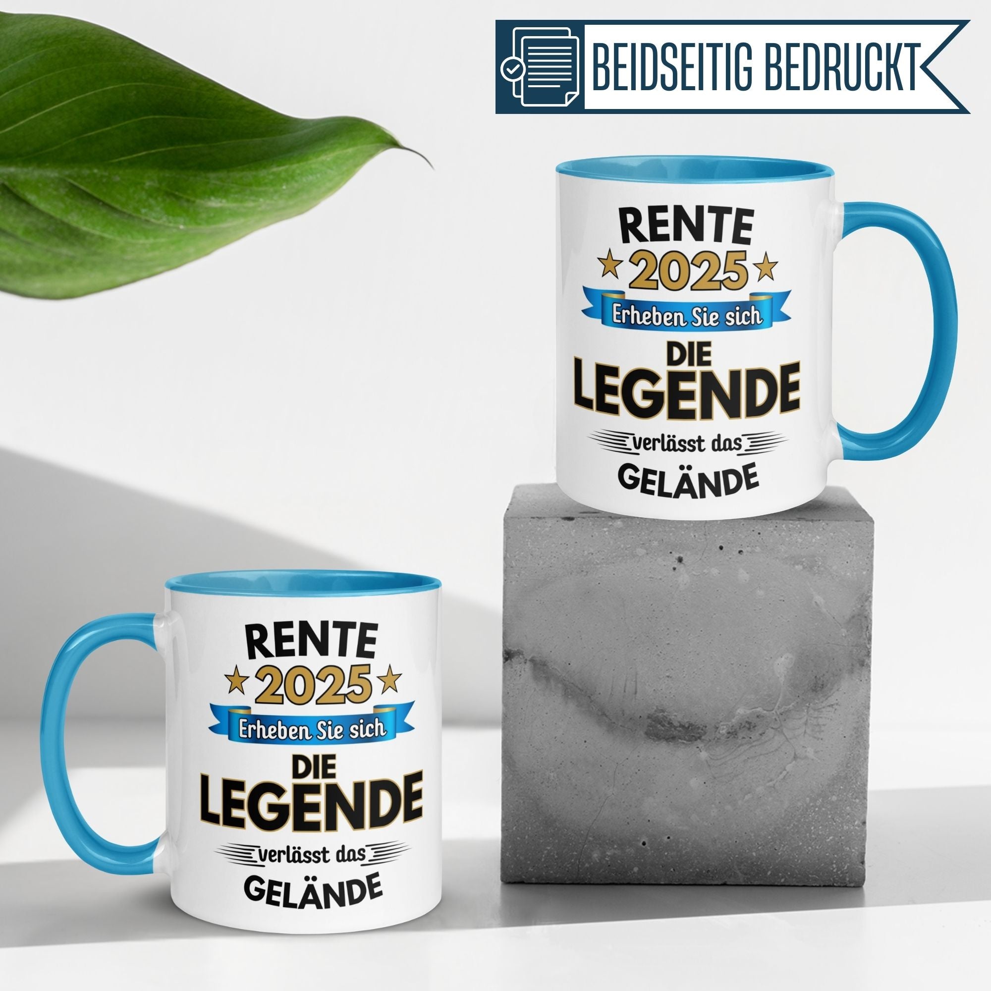 Tasse Rente | Pension & Renteneintritt | Rente 2025 - Die Legende verlässt das Gelände