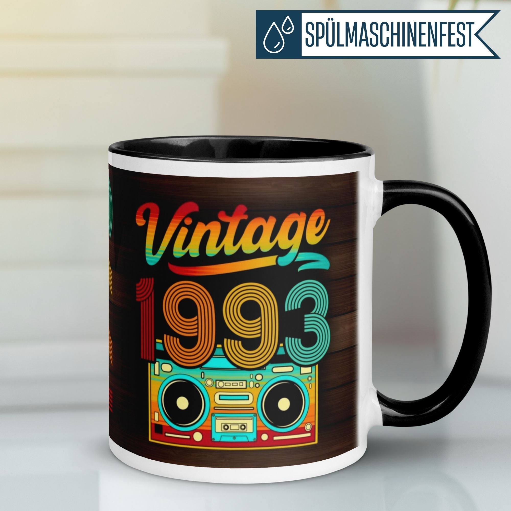 Momentals® Tasse 32. Geburtstag | Retro & Zahl | Vintage 1993