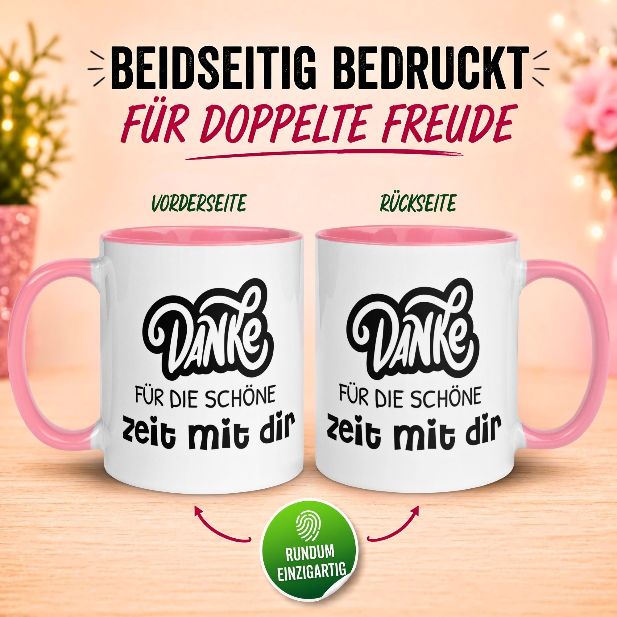 Tasse Abschied – „Danke für die Zeit mit dir“ – Abschiedsgeschenk Kollegin
