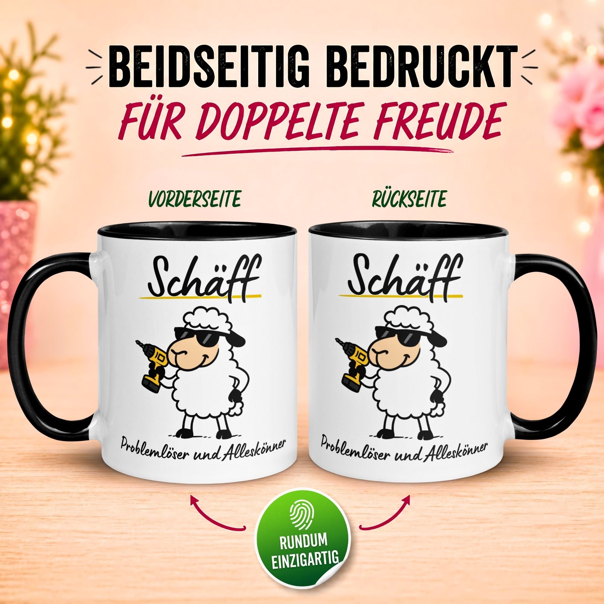 Tasse Chef – „Schäff – Problemlöser und Alleskönner“ – Geschenk Becher Bester Chef