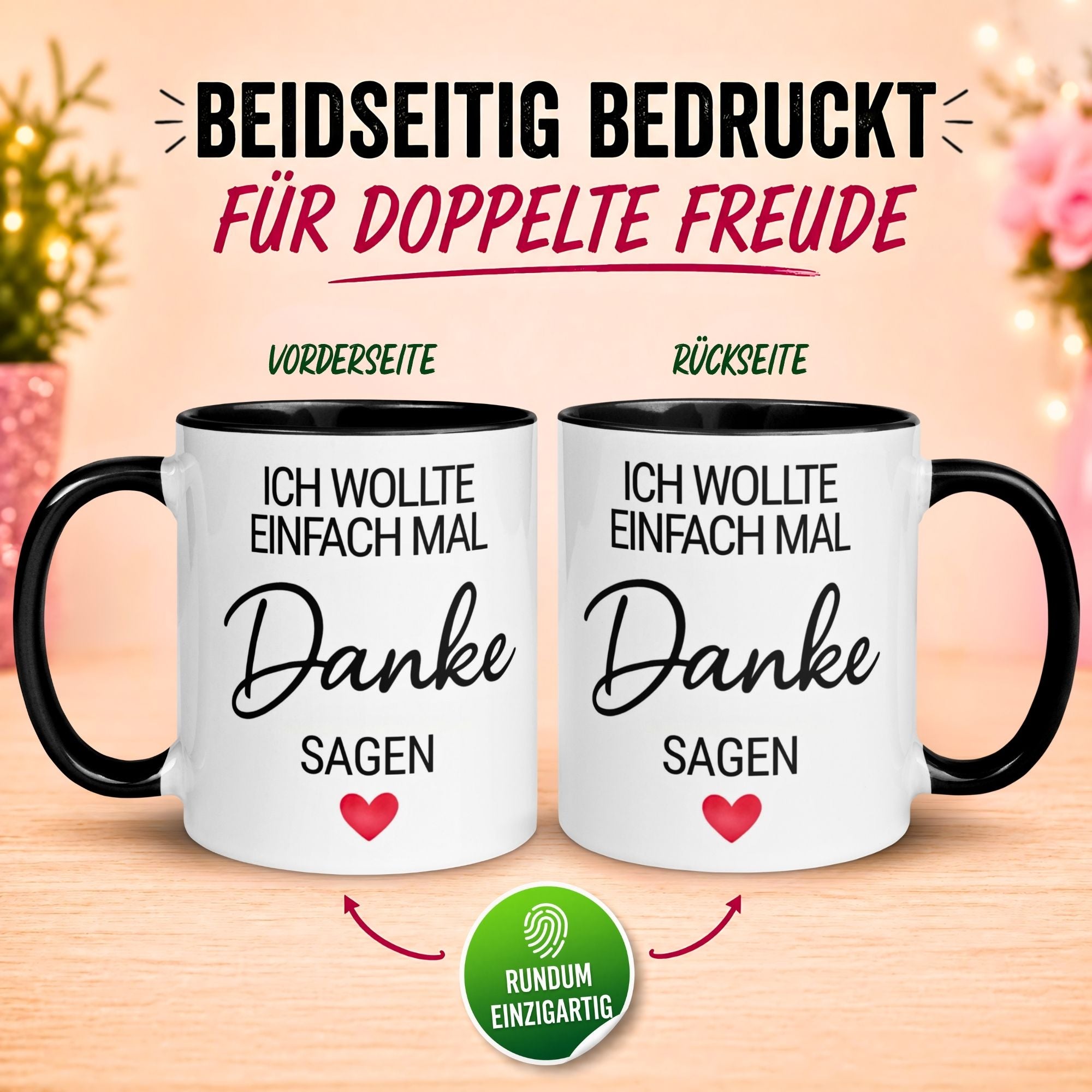 Tasse Danke – „Ich wollte einfach mal Danke sagen“ – Dankeschön Geschenke