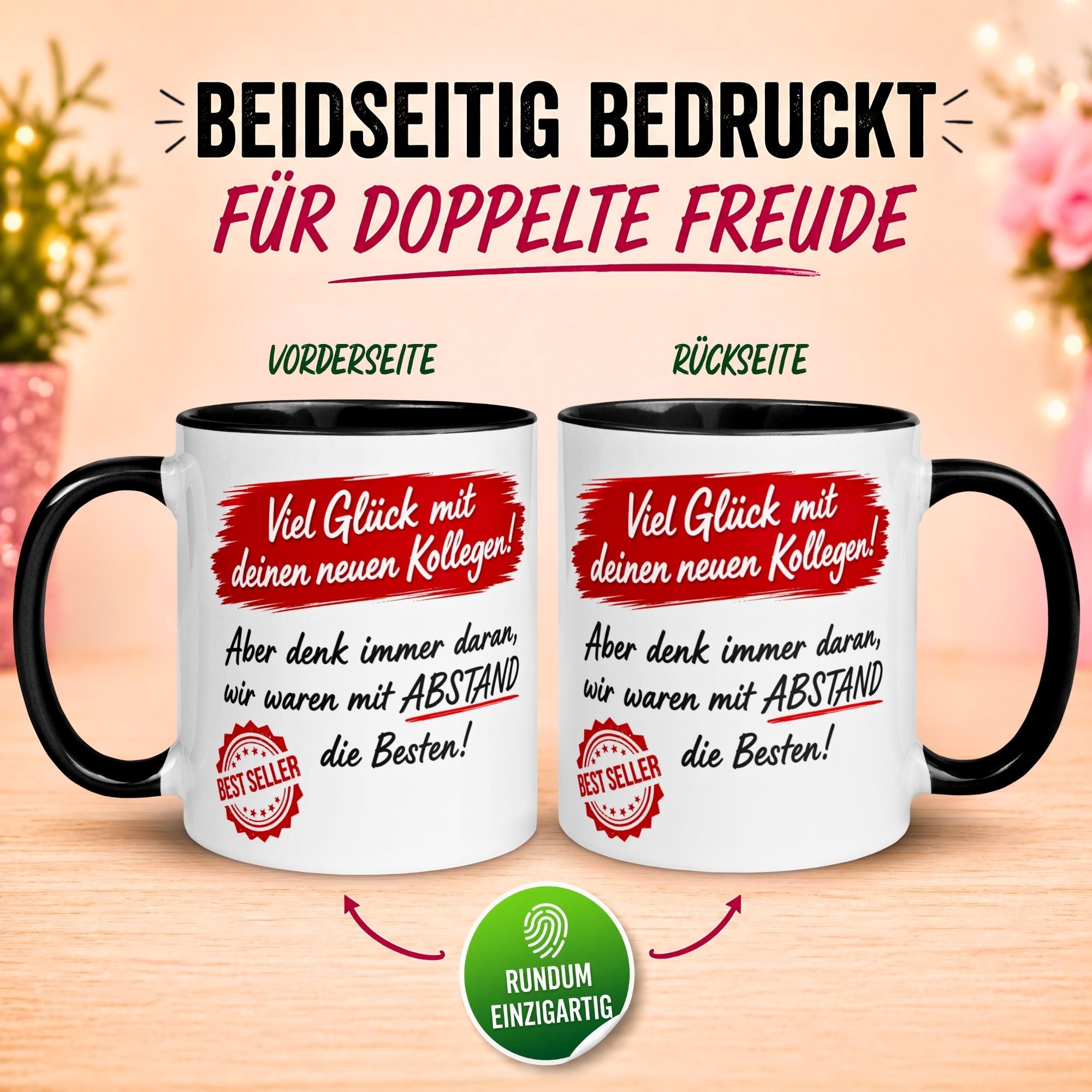 Tasse Abschied – „Wir waren mit Abstand die Besten“ – Abschiedsgeschenk Kollegen