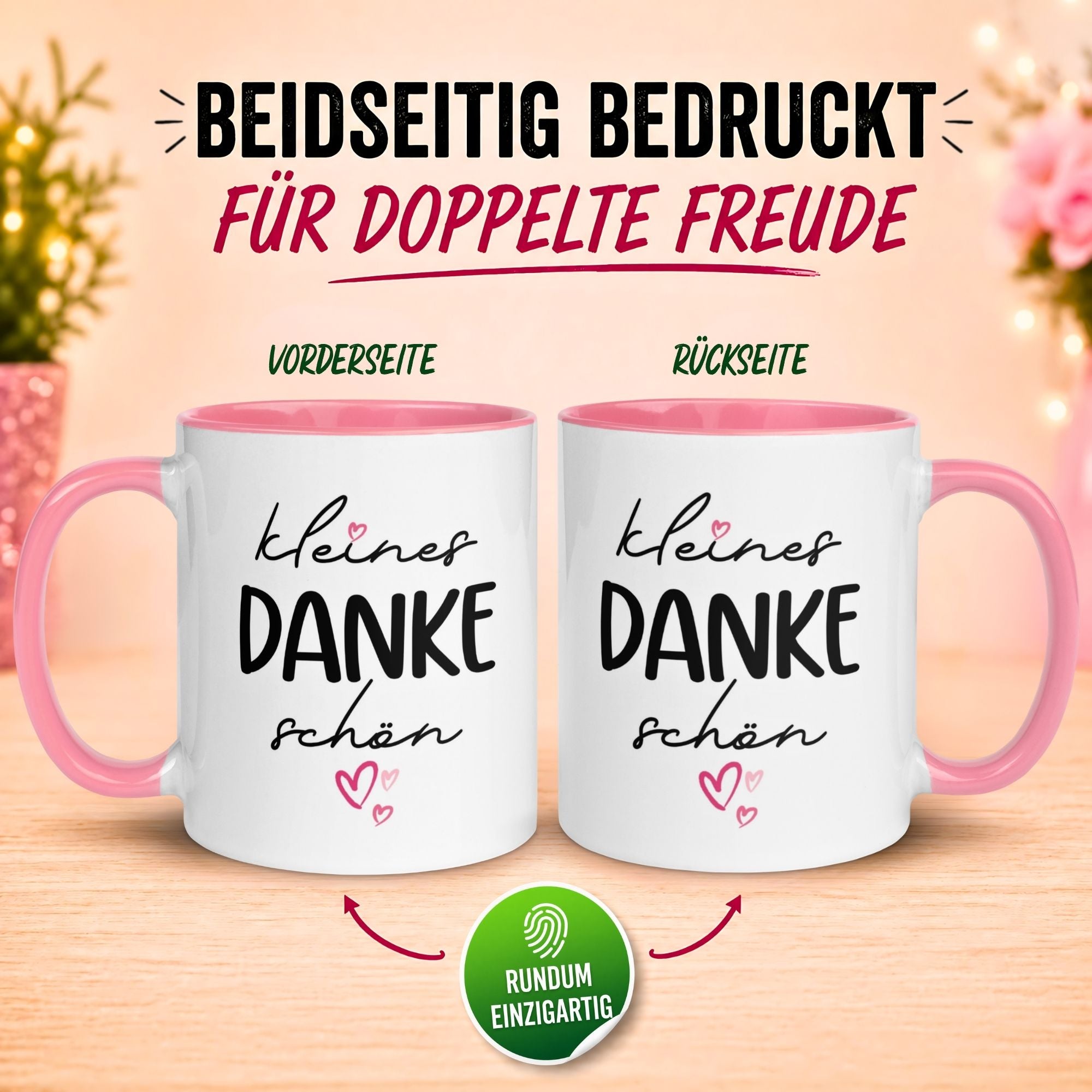 Tasse Danke – „Kleines Dankeschön“ – Dankeschön Geschenk Kollegin Lehrerin Erzieherin