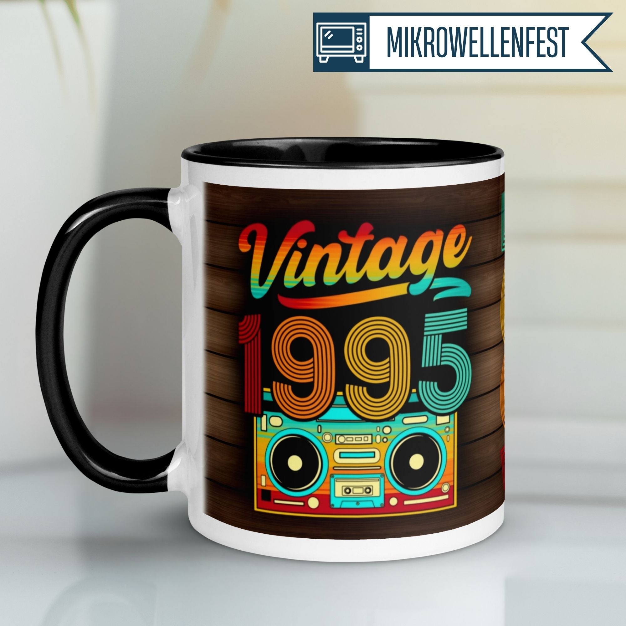 Momentals® Tasse 30. Geburtstag | Retro & Zahl | Vintage 1995