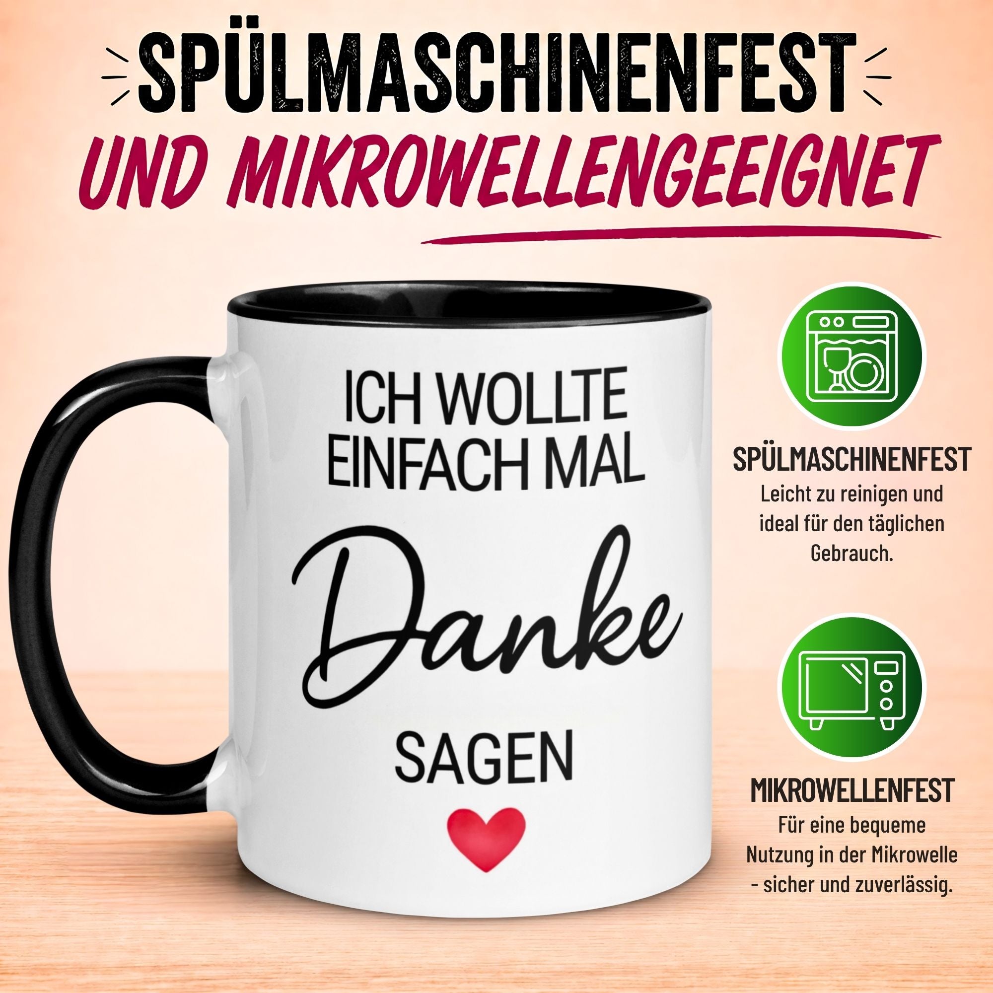 Tasse Danke – „Ich wollte einfach mal Danke sagen“ – Dankeschön Geschenke