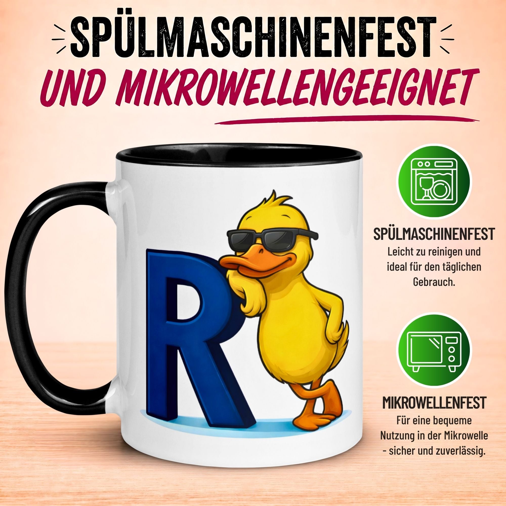 Tasse Rente – „R + Ente = Rente“ – Renteneintritt Geschenk Männer Frauen