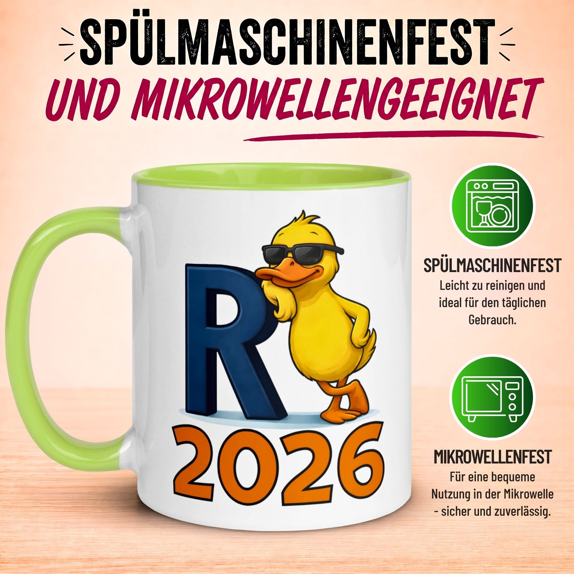 Tasse Rente – „R steht für Rente“ – Renteneintritt Geschenk Mann Frau