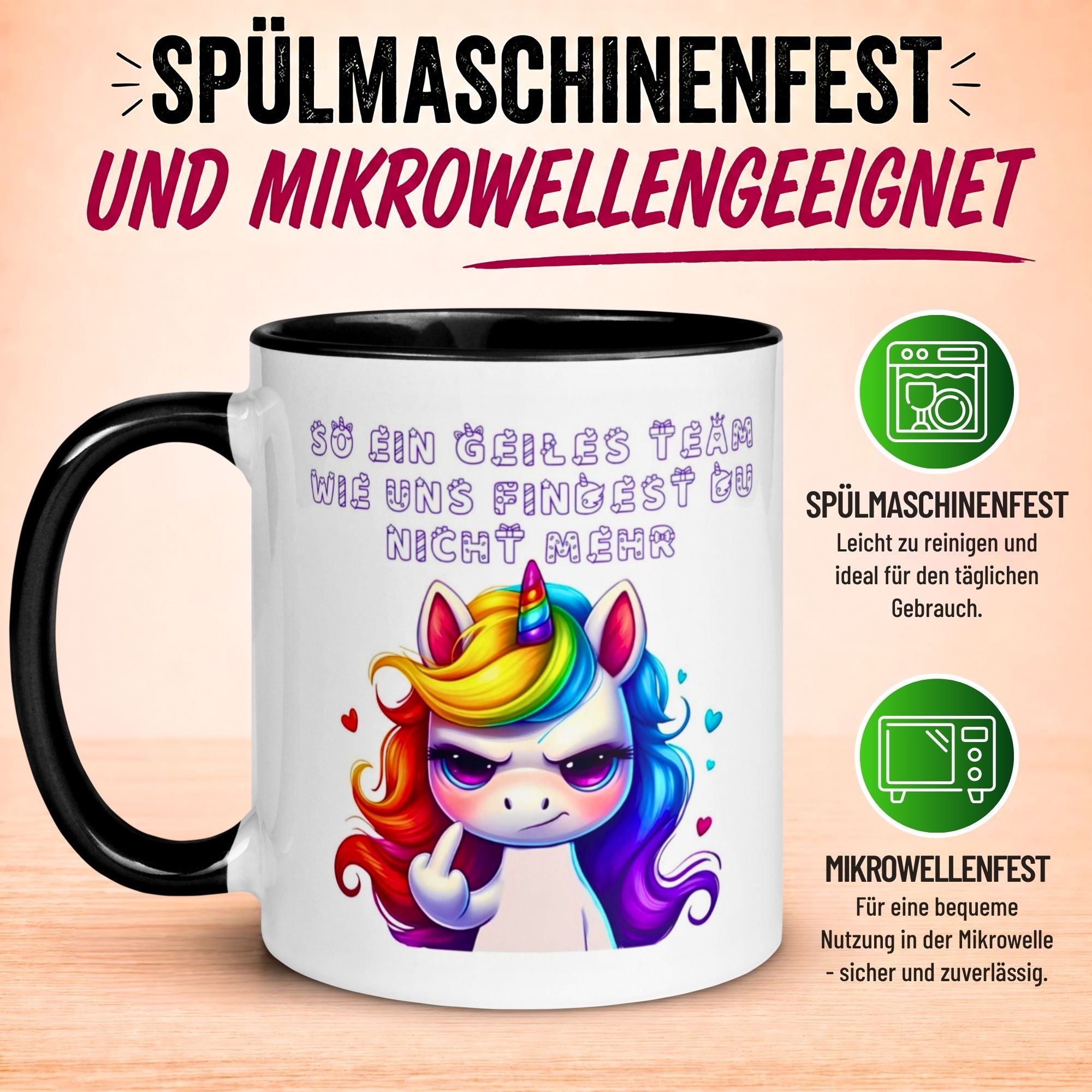 Tasse Abschied – „So ein geiles Team wie uns“ – Abschiedsgeschenk Kollegin/Kollegen