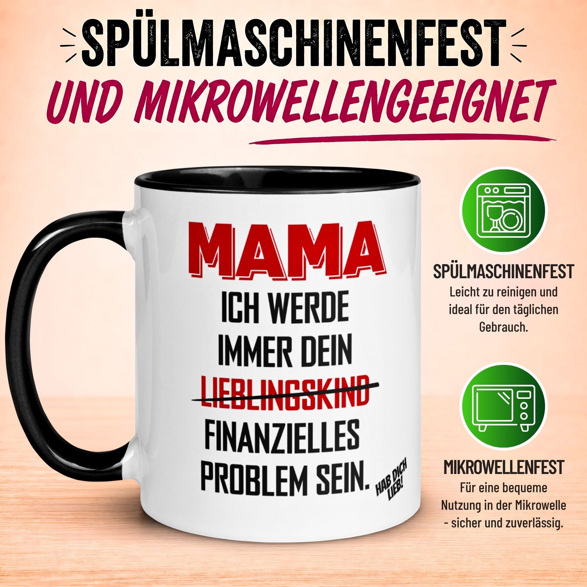 Tasse Mama – „Für immer dein finanzielles Problem“ – Beste Mama Geschenk Muttertag