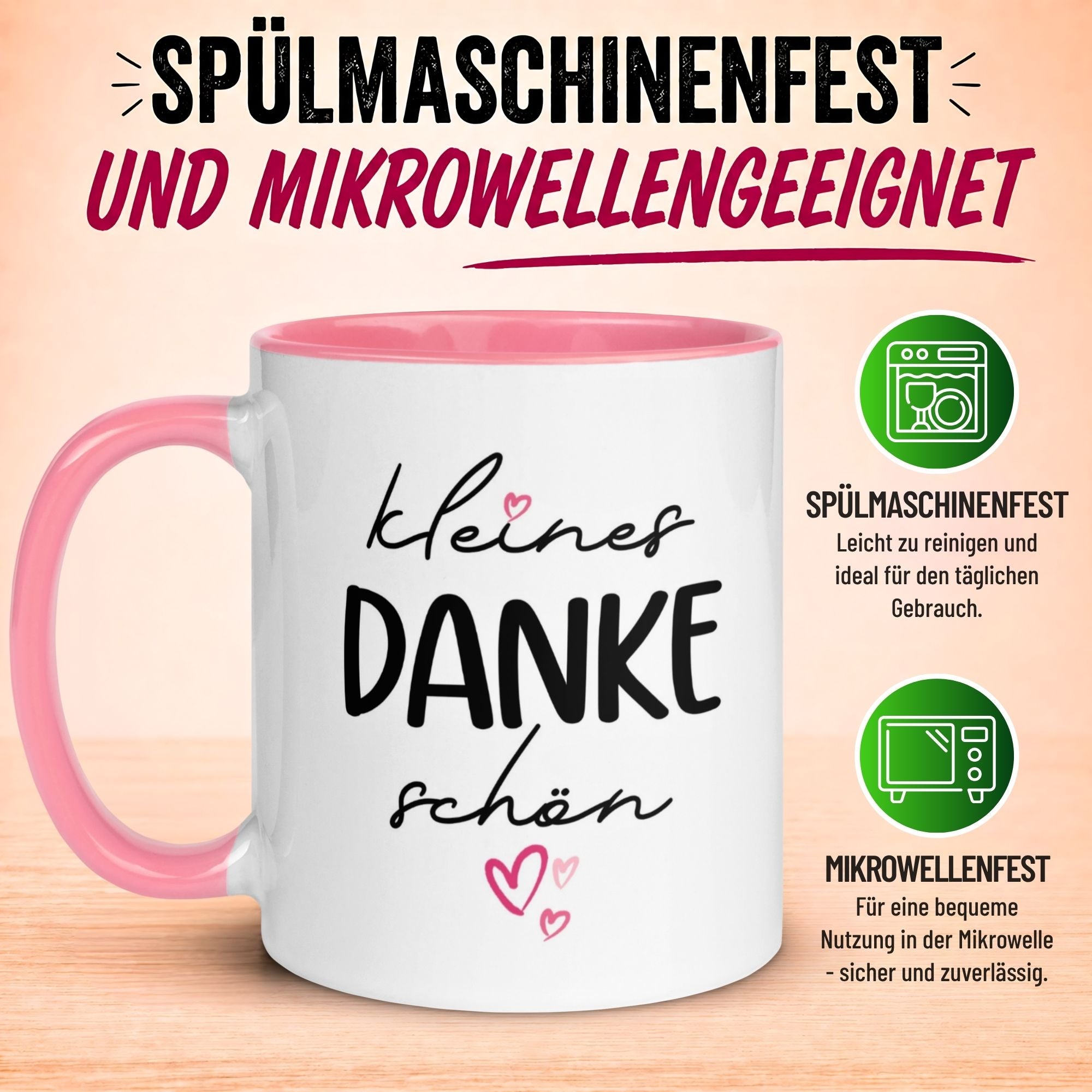 Tasse Danke – „Kleines Dankeschön“ – Dankeschön Geschenk Kollegin Lehrerin Erzieherin