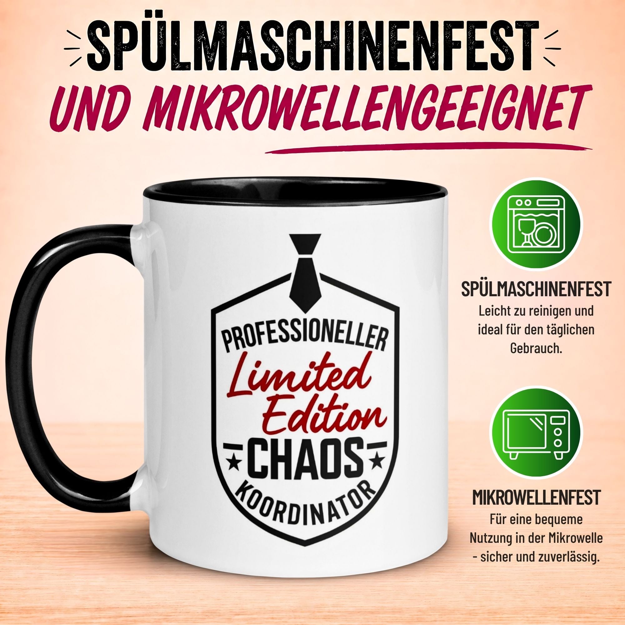 Tasse Chef – „Chaos Koordinator - Limited Edition“ – Geschenk Bester Chef