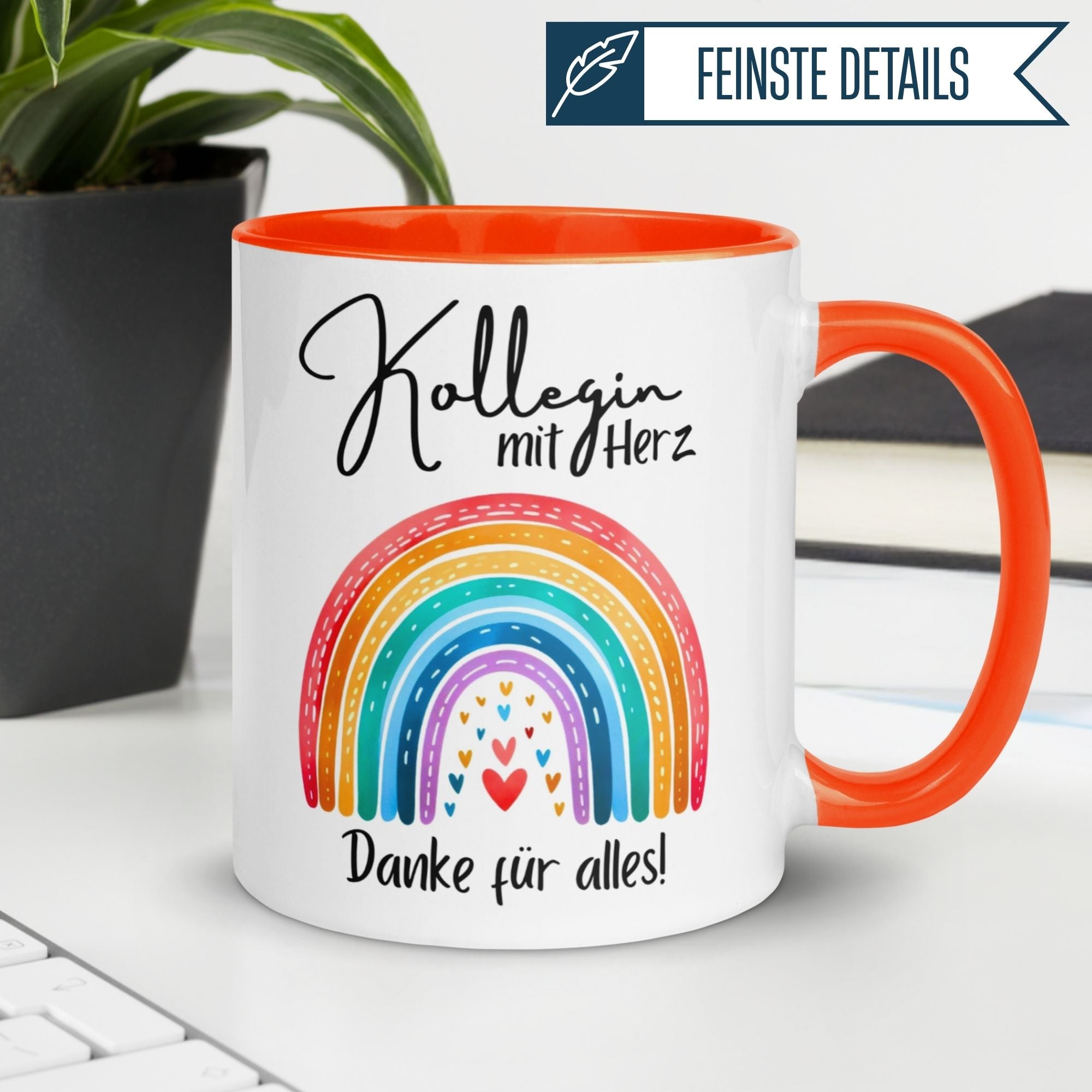 Momentals® Tasse Kollegin | Herz & Spruch | Kollegin mit Herz