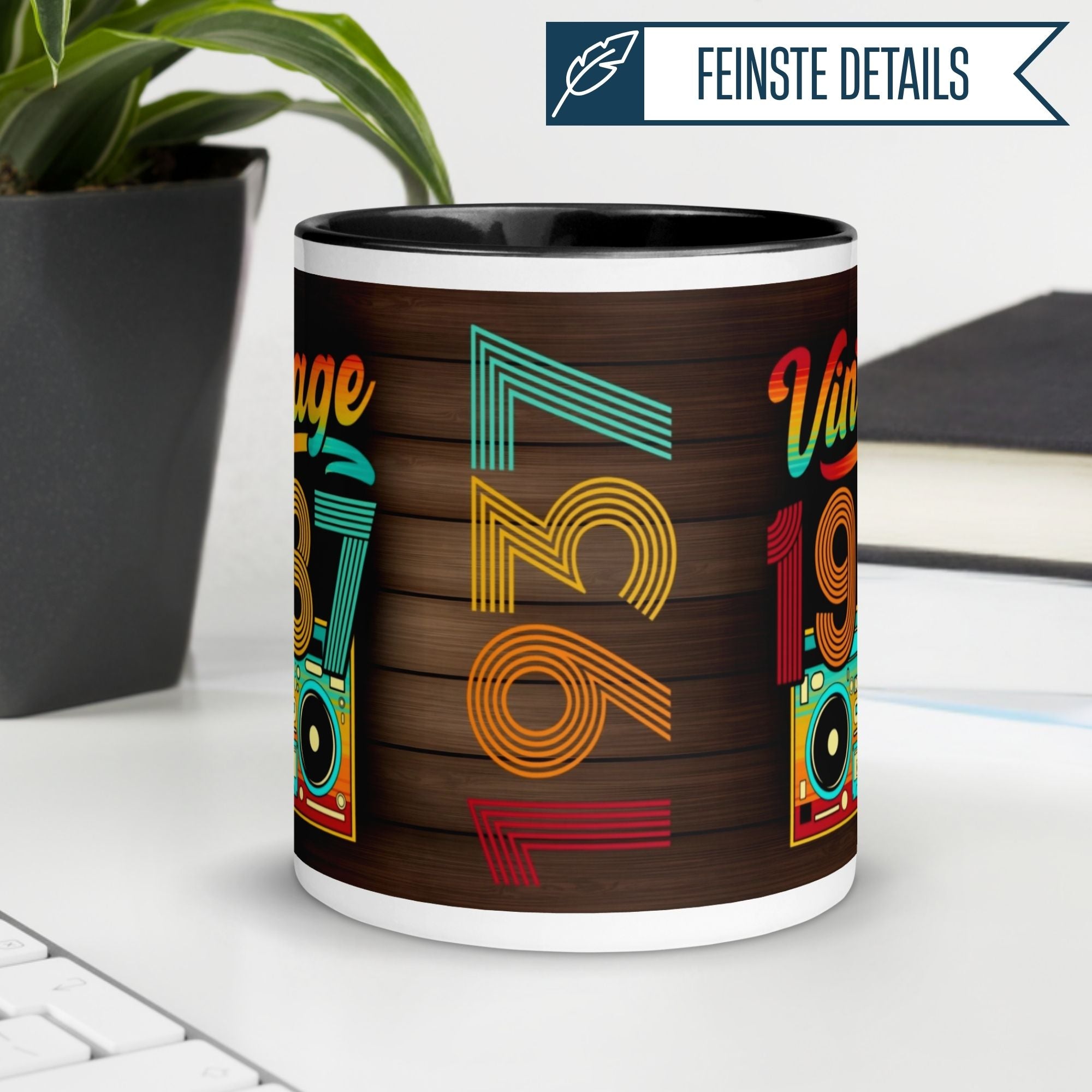 Momentals® Tasse 88. Geburtstag | Retro & Zahl | Vintage 1937