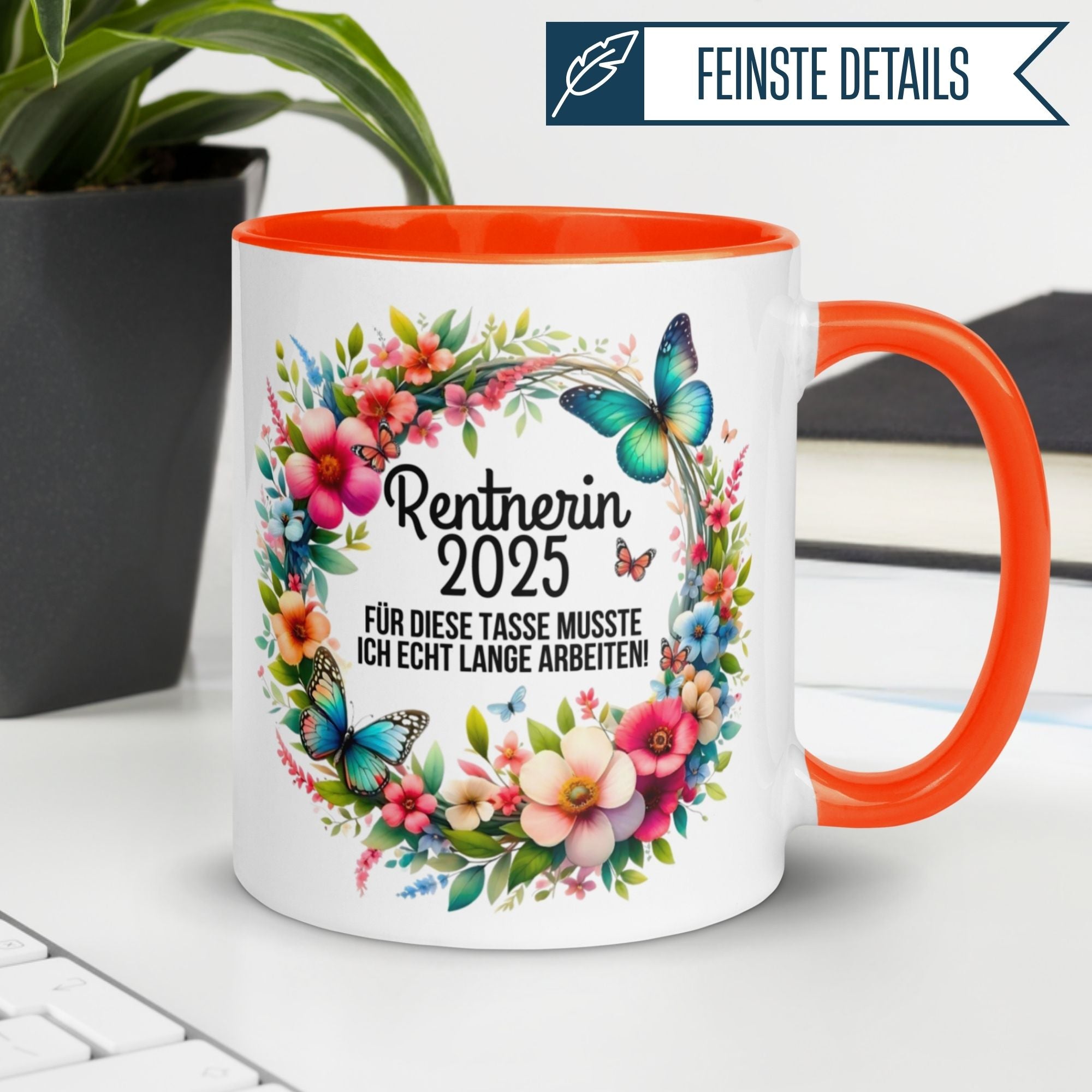 Tasse Rente | Rentnerin & Renteneintritt | Rentnerin 2025 -  Für die Tasse musste ich lange arbeiten