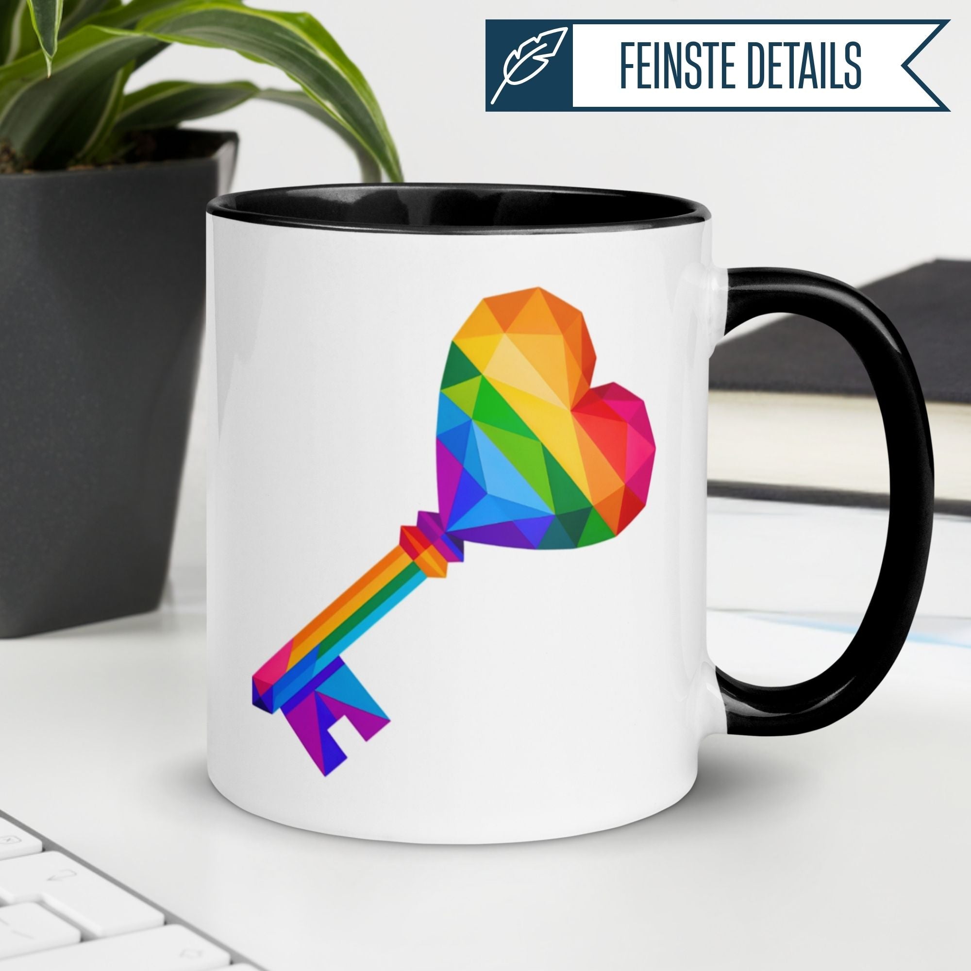 Momentals® Tasse Liebe | Schlüssel & Herz | Du bist der Schlüssel zu meinem Herzen