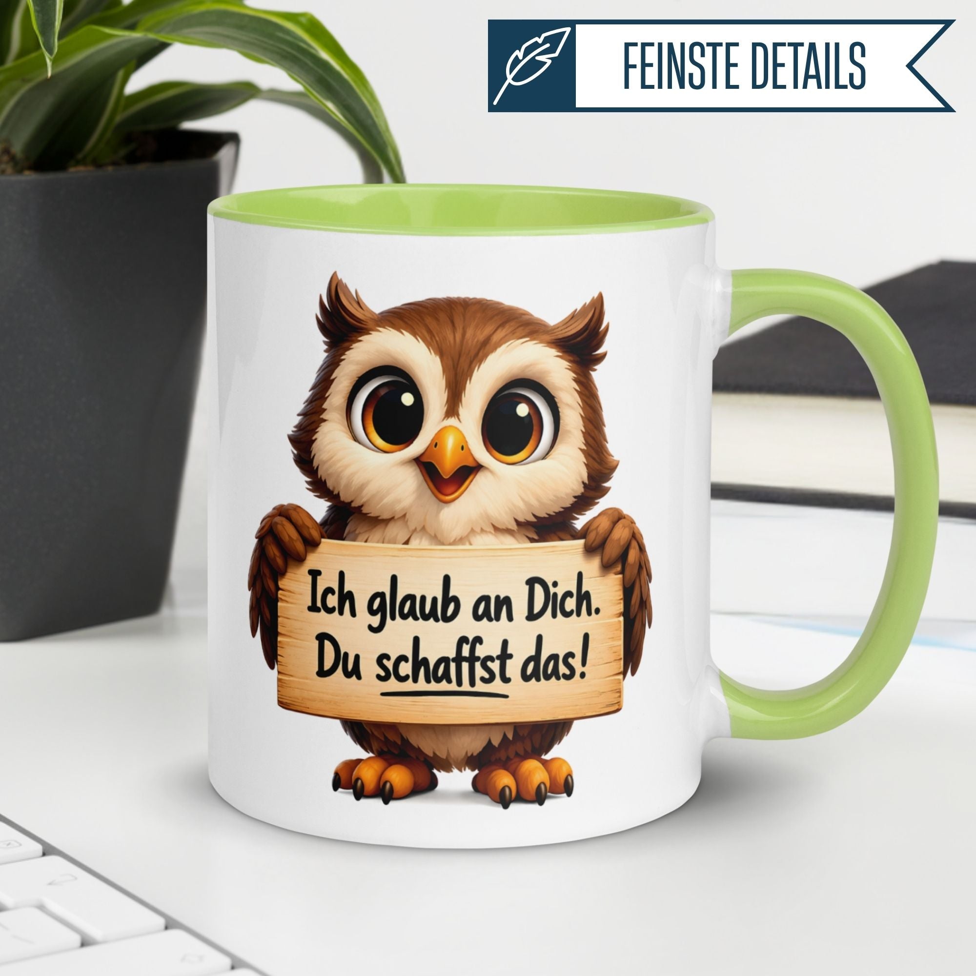 Tasse Motivation – „Ich glaub an Dich - Du schaffst das“ – Selbstbewusstsein Geschenk